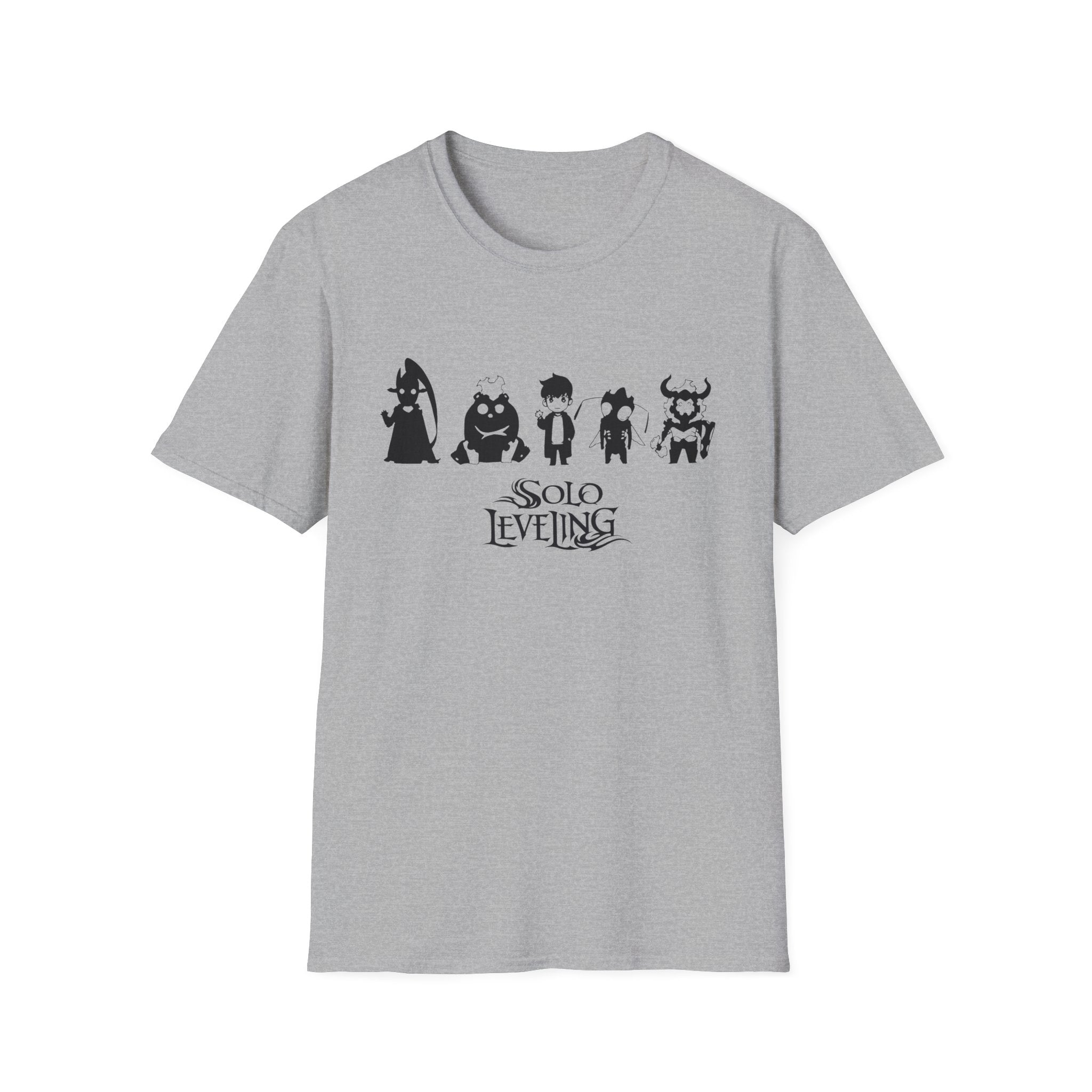 Arise Sung Jinwoo & Friend T-Shirt, Solo Leveling Anime Shirt, Shadow Monarch Graphic Tee, Japanese Manga Otaku Gift, Webtoon Fan Apparel
