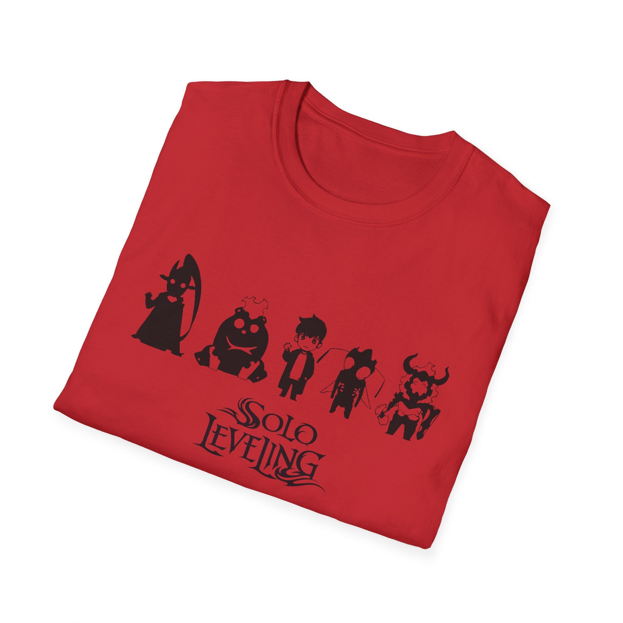 Arise Sung Jinwoo & Friend T-Shirt, Solo Leveling Anime Shirt, Shadow Monarch Graphic Tee, Japanese Manga Otaku Gift, Webtoon Fan Apparel