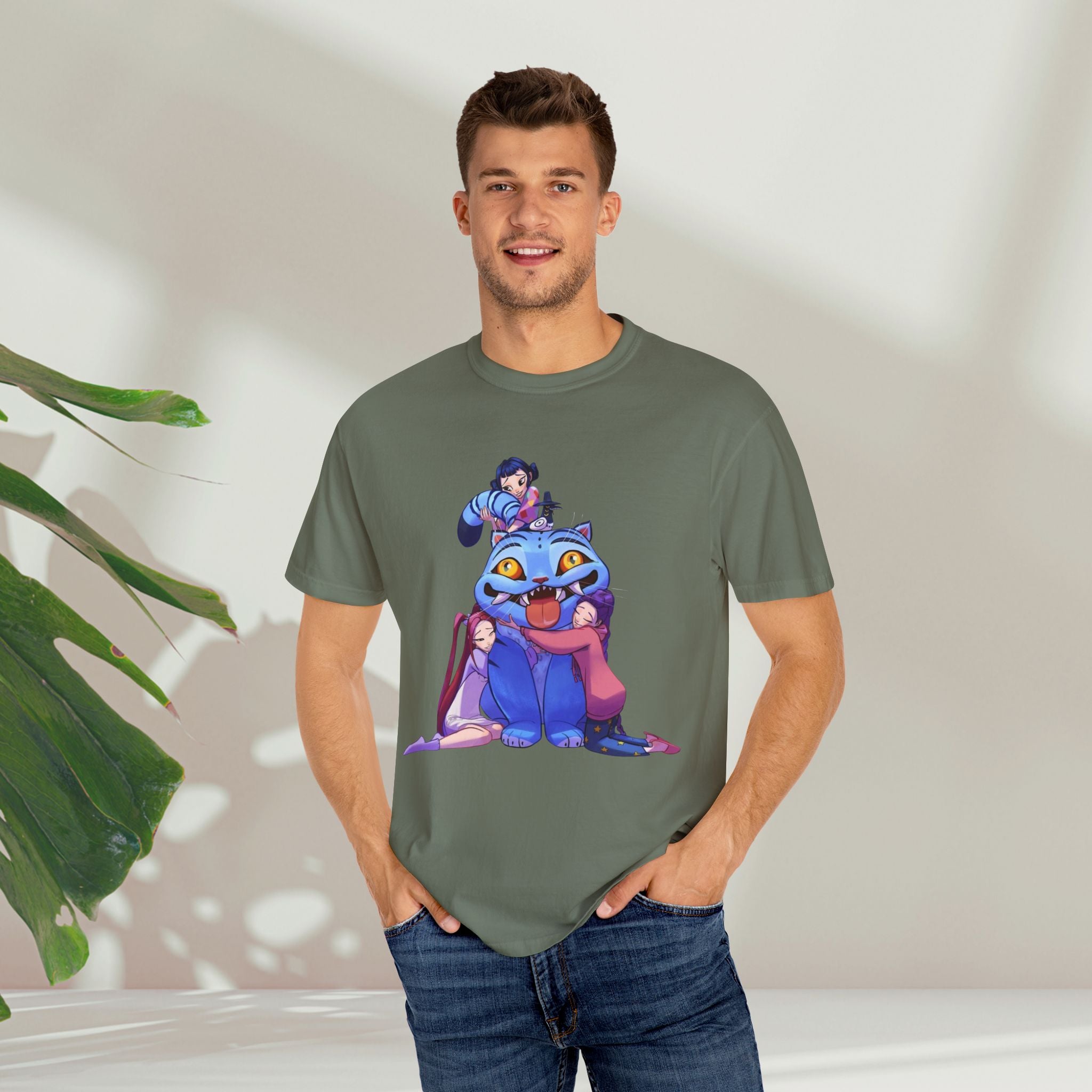 Kpop Music Demon Hunters Shirt, Anime Slayer Aesthetic Tee, Comfort Colors Idol Graphic T-Shirt, Gift for Kpop and Anime Fans