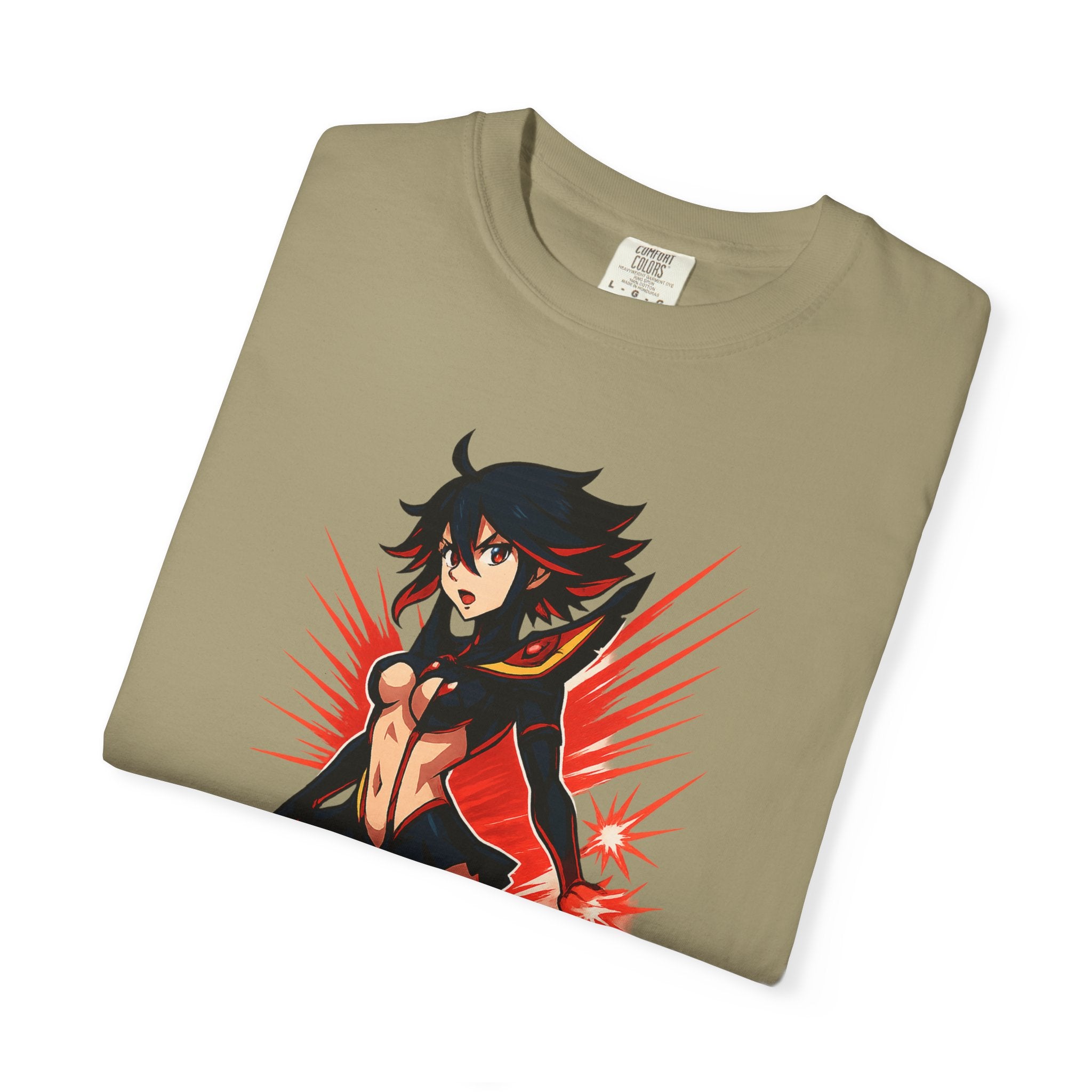 Ryuko KAMUI IGNITION Shirt, Kill la Kill Senketsu Anime Tee, Scissor Blade Pin-Up Pose, Life Fiber Power Top, Comfort Colors Gift