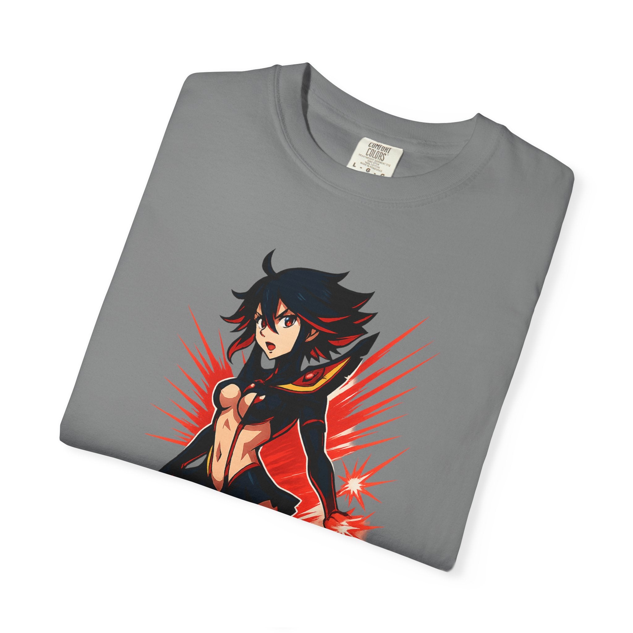 Ryuko KAMUI IGNITION Shirt, Kill la Kill Senketsu Anime Tee, Scissor Blade Pin-Up Pose, Life Fiber Power Top, Comfort Colors Gift