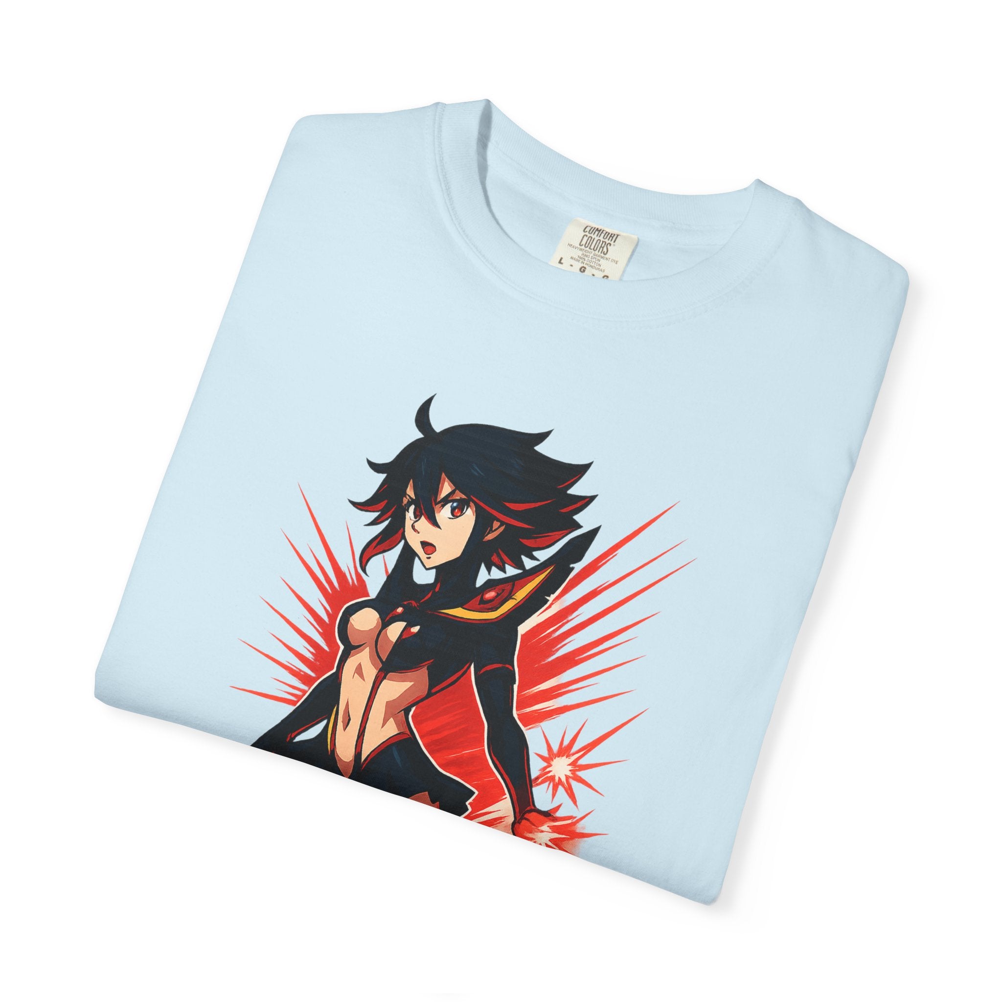Ryuko KAMUI IGNITION Shirt, Kill la Kill Senketsu Anime Tee, Scissor Blade Pin-Up Pose, Life Fiber Power Top, Comfort Colors Gift