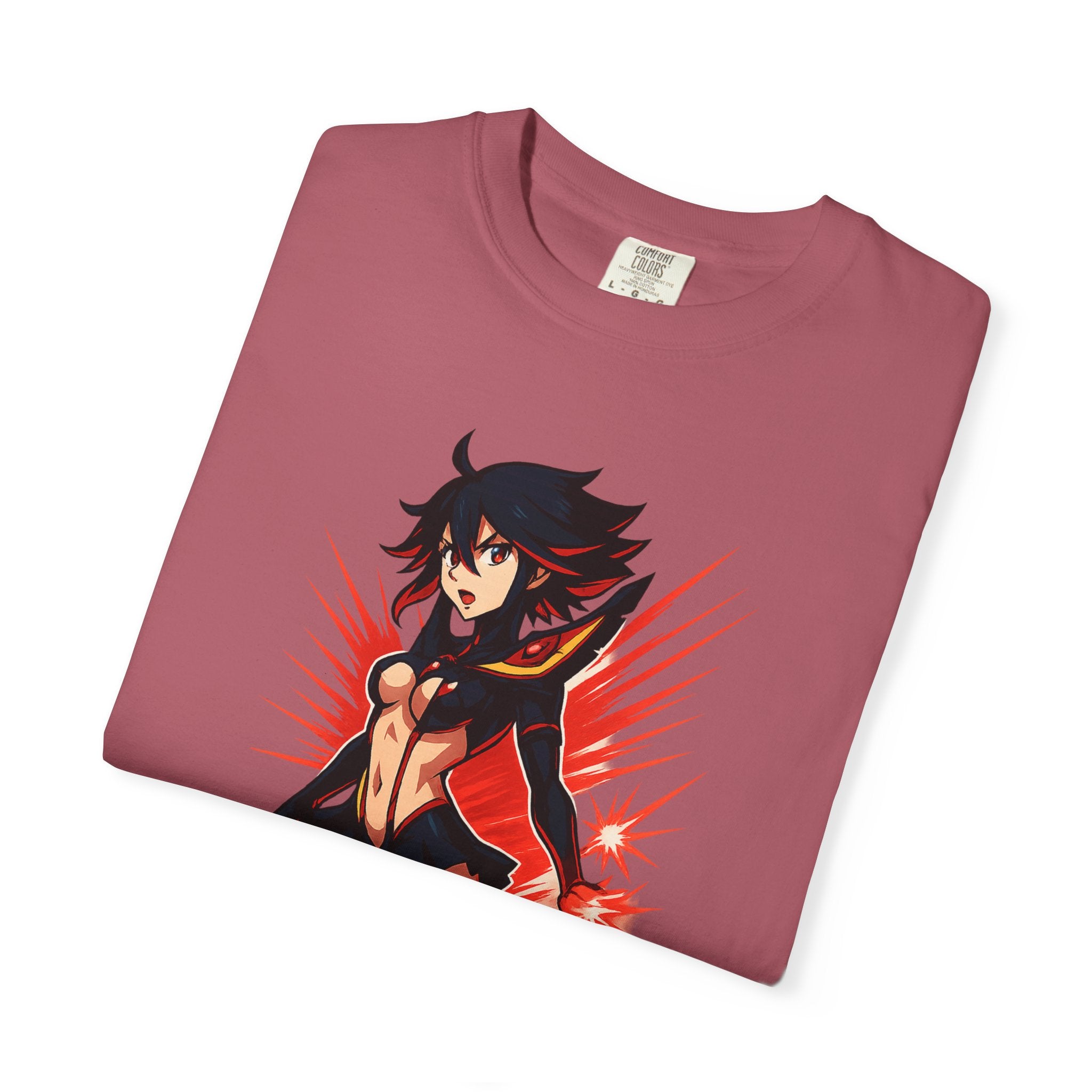 Ryuko KAMUI IGNITION Shirt, Kill la Kill Senketsu Anime Tee, Scissor Blade Pin-Up Pose, Life Fiber Power Top, Comfort Colors Gift