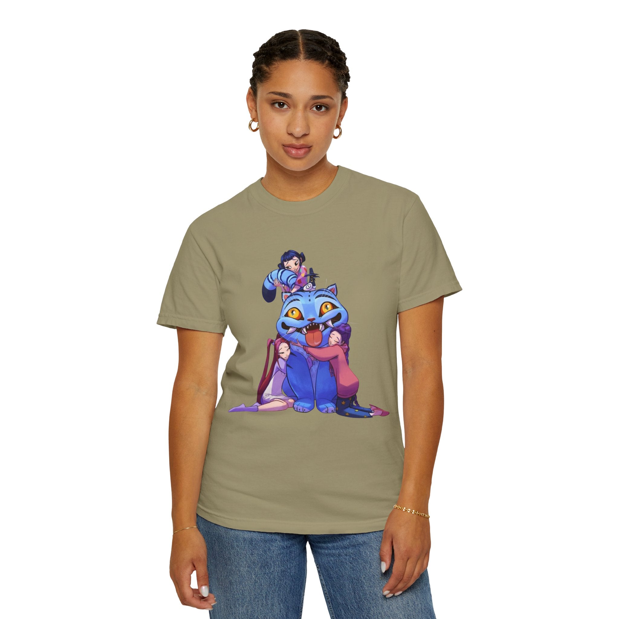 Kpop Music Demon Hunters Shirt, Anime Slayer Aesthetic Tee, Comfort Colors Idol Graphic T-Shirt, Gift for Kpop and Anime Fans