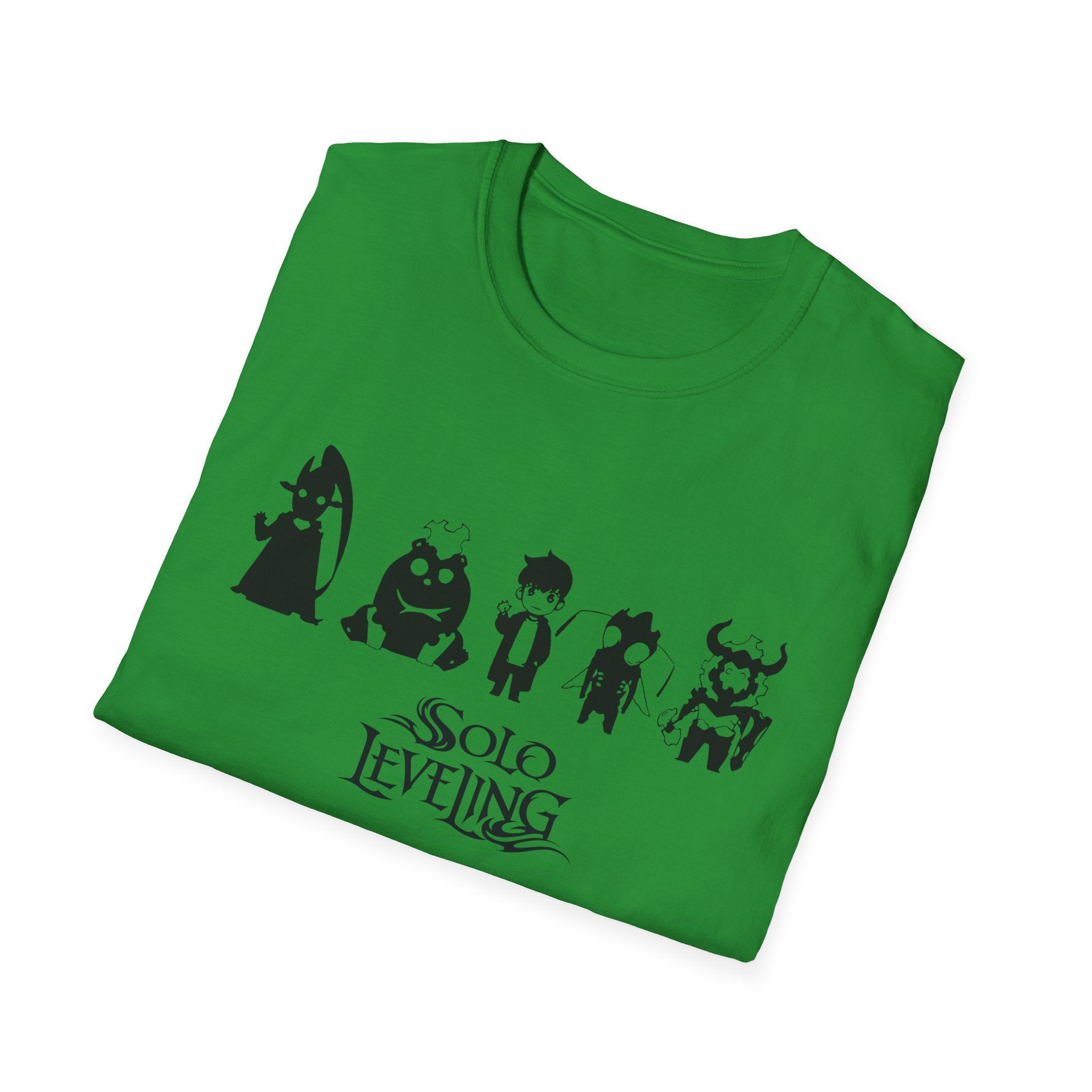 Arise Sung Jinwoo & Friend T-Shirt, Solo Leveling Anime Shirt, Shadow Monarch Graphic Tee, Japanese Manga Otaku Gift, Webtoon Fan Apparel