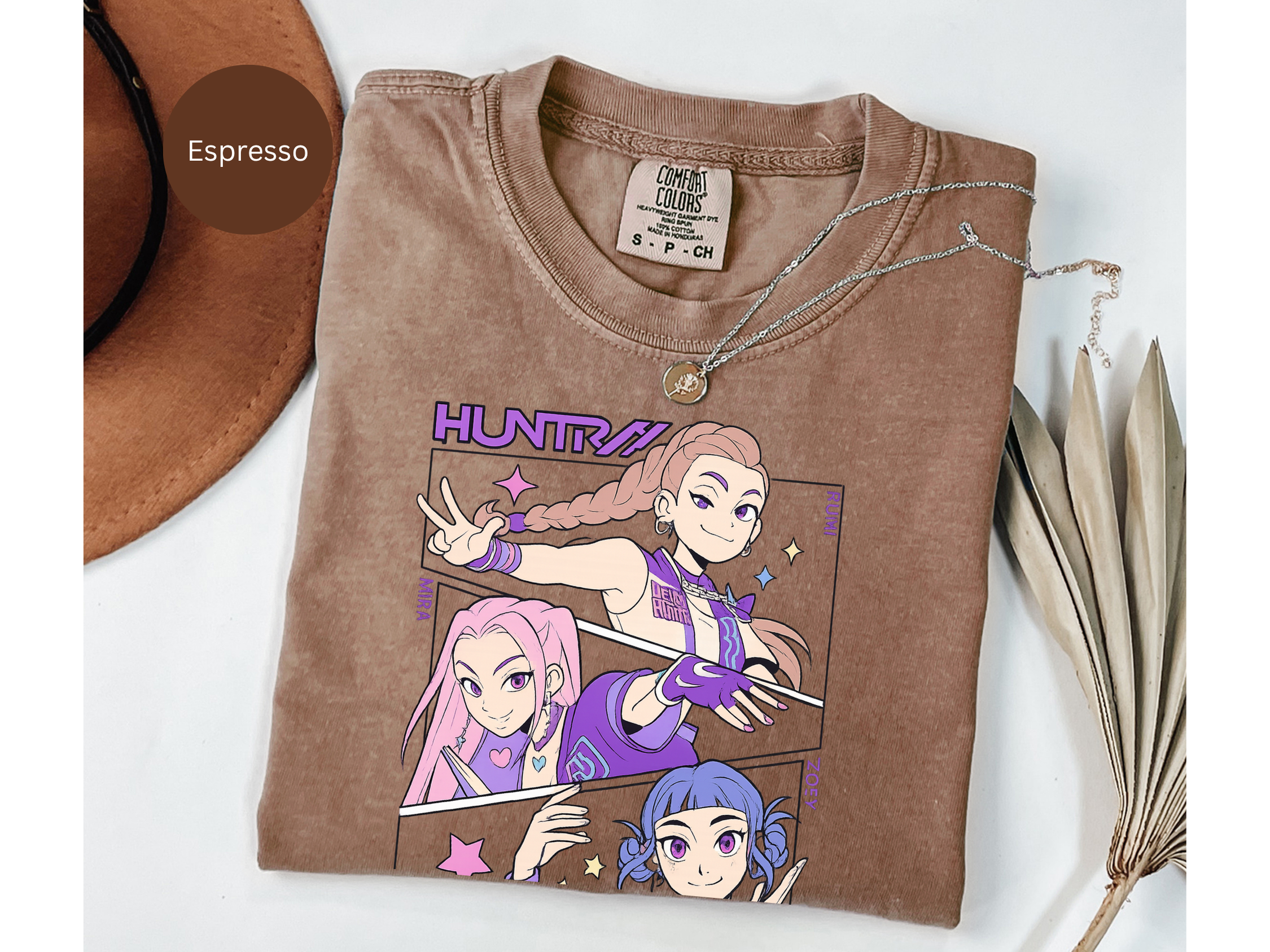 Kpop Music Demon Hunters Shirt, Anime Slayer Aesthetic Tee, Comfort Colors Idol Graphic T-Shirt, Gift for Kpop and Anime Fans