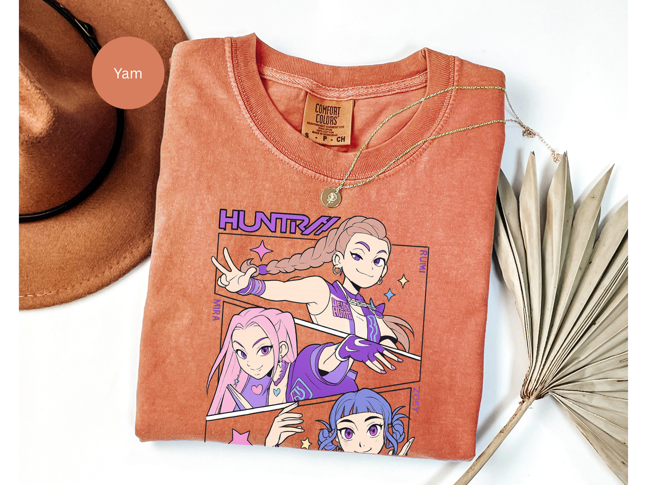 Kpop Music Demon Hunters Shirt, Anime Slayer Aesthetic Tee, Comfort Colors Idol Graphic T-Shirt, Gift for Kpop and Anime Fans