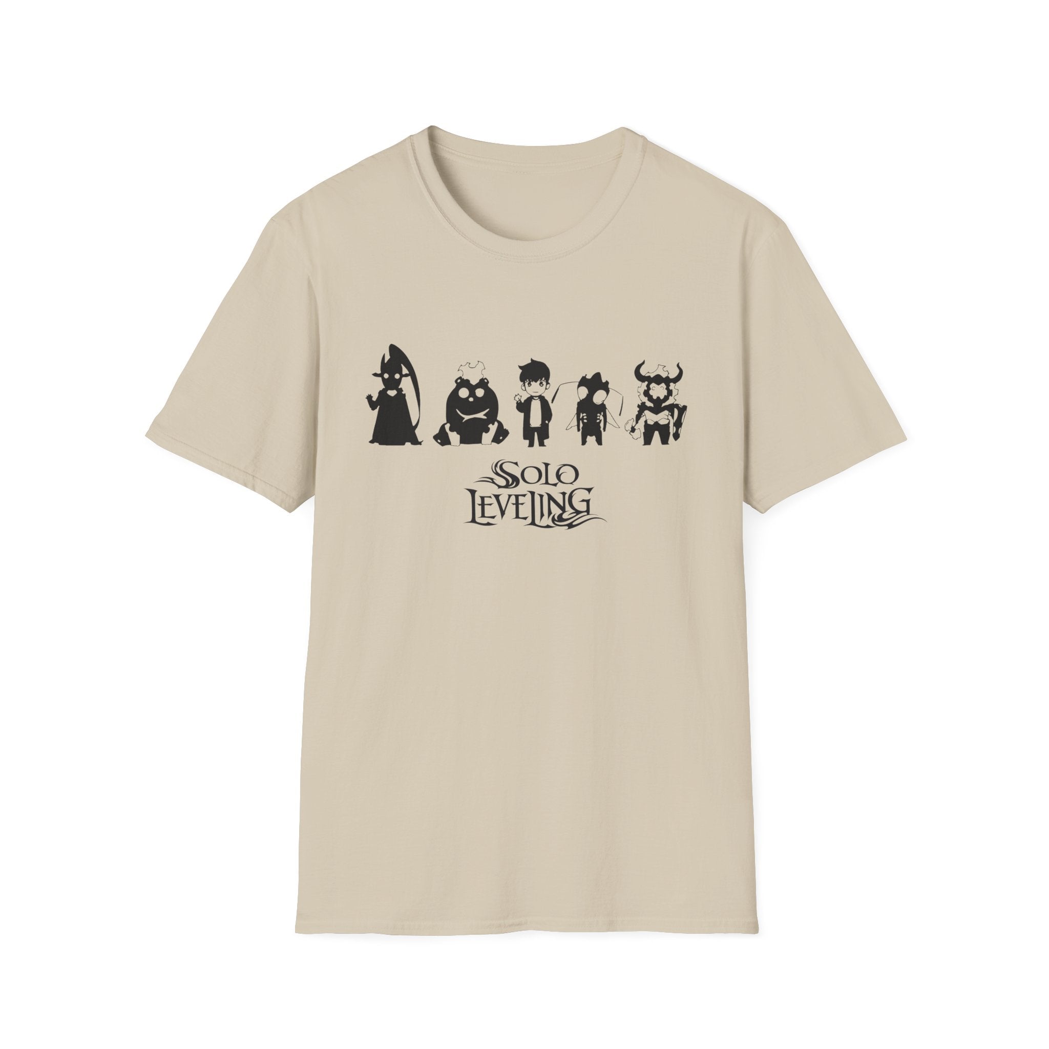 Arise Sung Jinwoo & Friend T-Shirt, Solo Leveling Anime Shirt, Shadow Monarch Graphic Tee, Japanese Manga Otaku Gift, Webtoon Fan Apparel