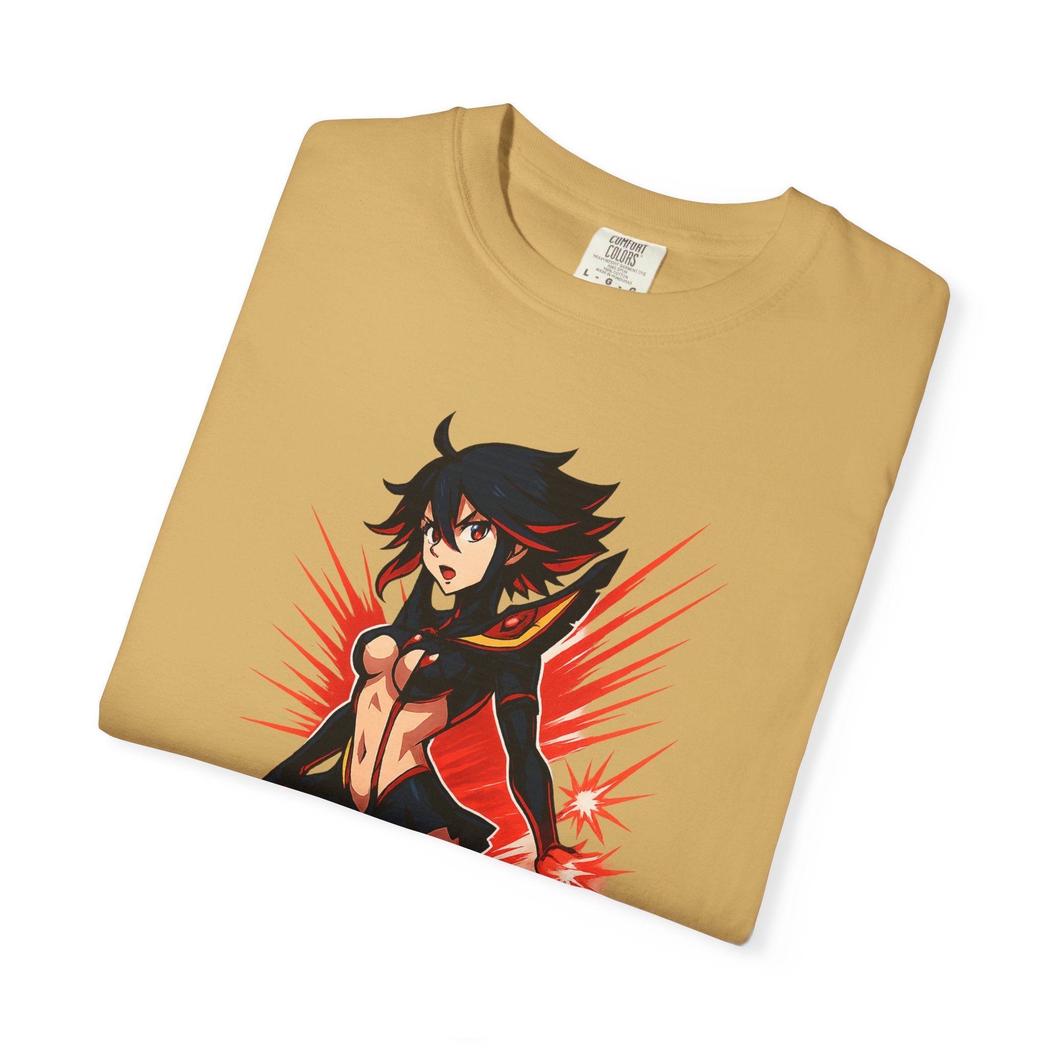 Ryuko KAMUI IGNITION Shirt, Kill la Kill Senketsu Anime Tee, Scissor Blade Pin-Up Pose, Life Fiber Power Top, Comfort Colors Gift