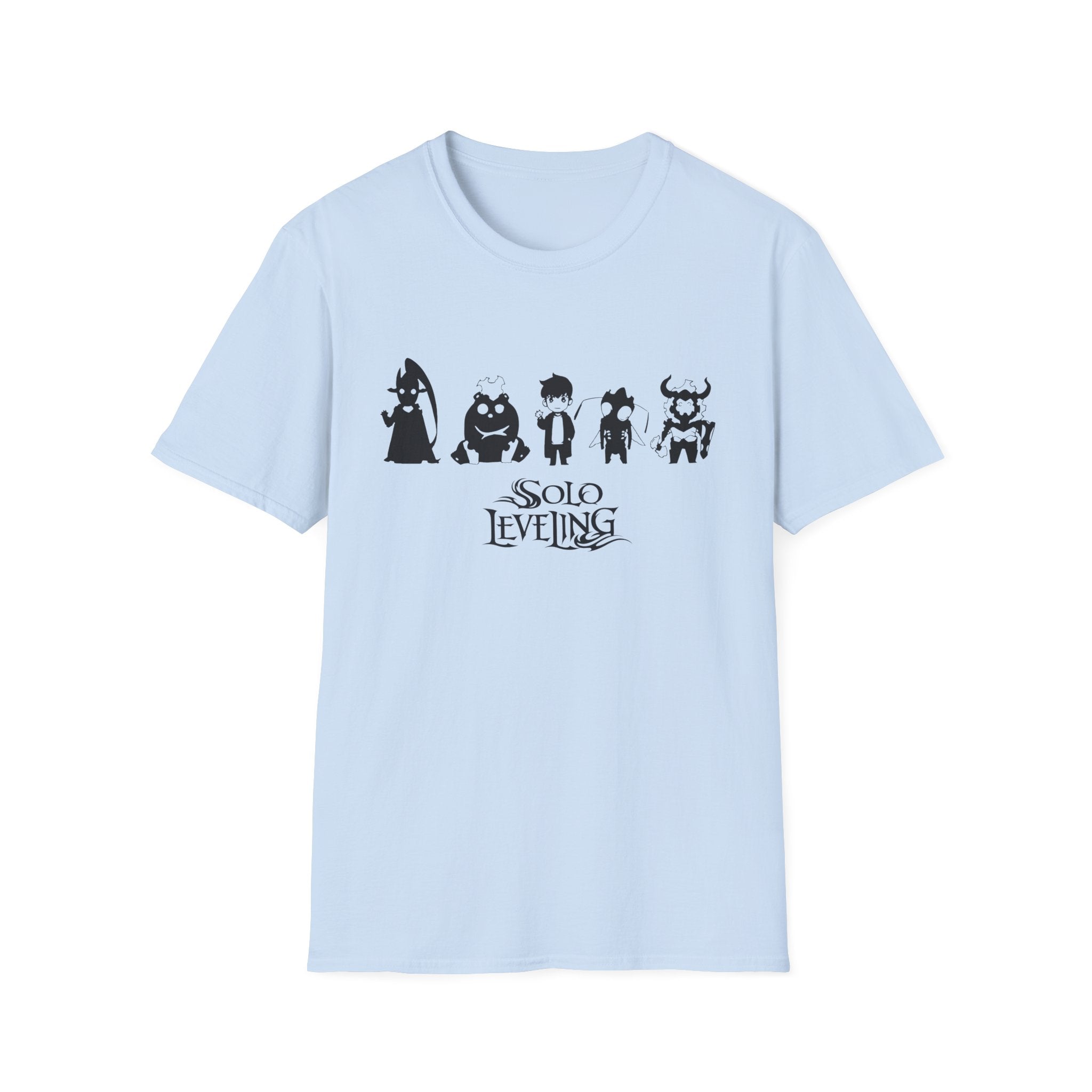 Arise Sung Jinwoo & Friend T-Shirt, Solo Leveling Anime Shirt, Shadow Monarch Graphic Tee, Japanese Manga Otaku Gift, Webtoon Fan Apparel