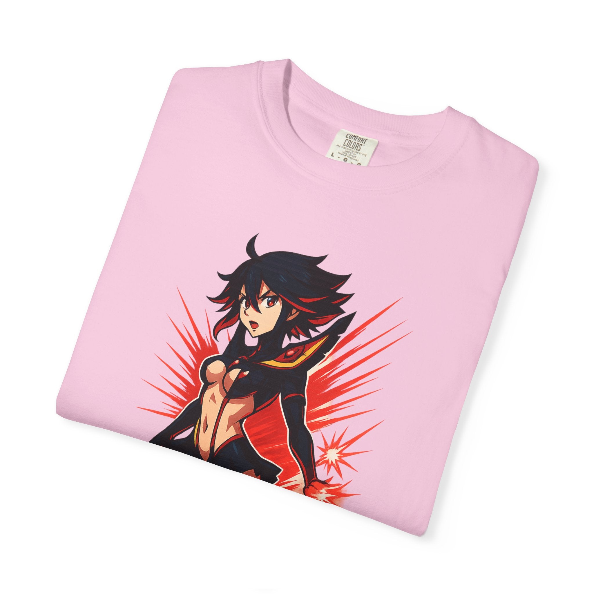 Ryuko KAMUI IGNITION Shirt, Kill la Kill Senketsu Anime Tee, Scissor Blade Pin-Up Pose, Life Fiber Power Top, Comfort Colors Gift