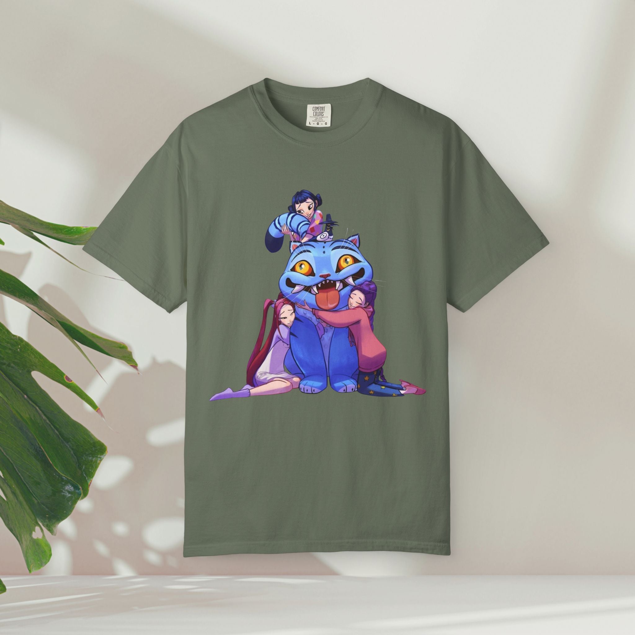 Kpop Music Demon Hunters Shirt, Anime Slayer Aesthetic Tee, Comfort Colors Idol Graphic T-Shirt, Gift for Kpop and Anime Fans