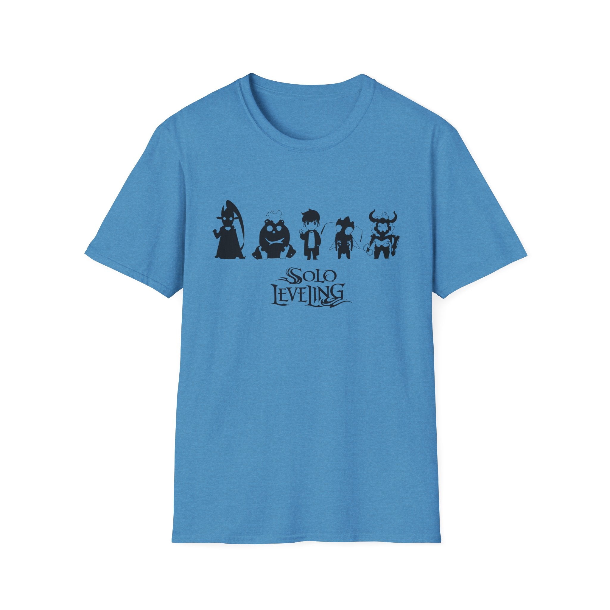 Arise Sung Jinwoo & Friend T-Shirt, Solo Leveling Anime Shirt, Shadow Monarch Graphic Tee, Japanese Manga Otaku Gift, Webtoon Fan Apparel