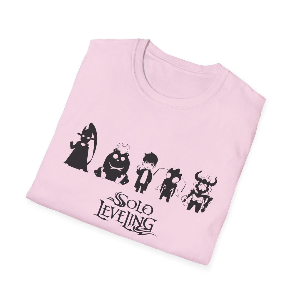 Arise Sung Jinwoo & Friend T-Shirt, Solo Leveling Anime Shirt, Shadow Monarch Graphic Tee, Japanese Manga Otaku Gift, Webtoon Fan Apparel