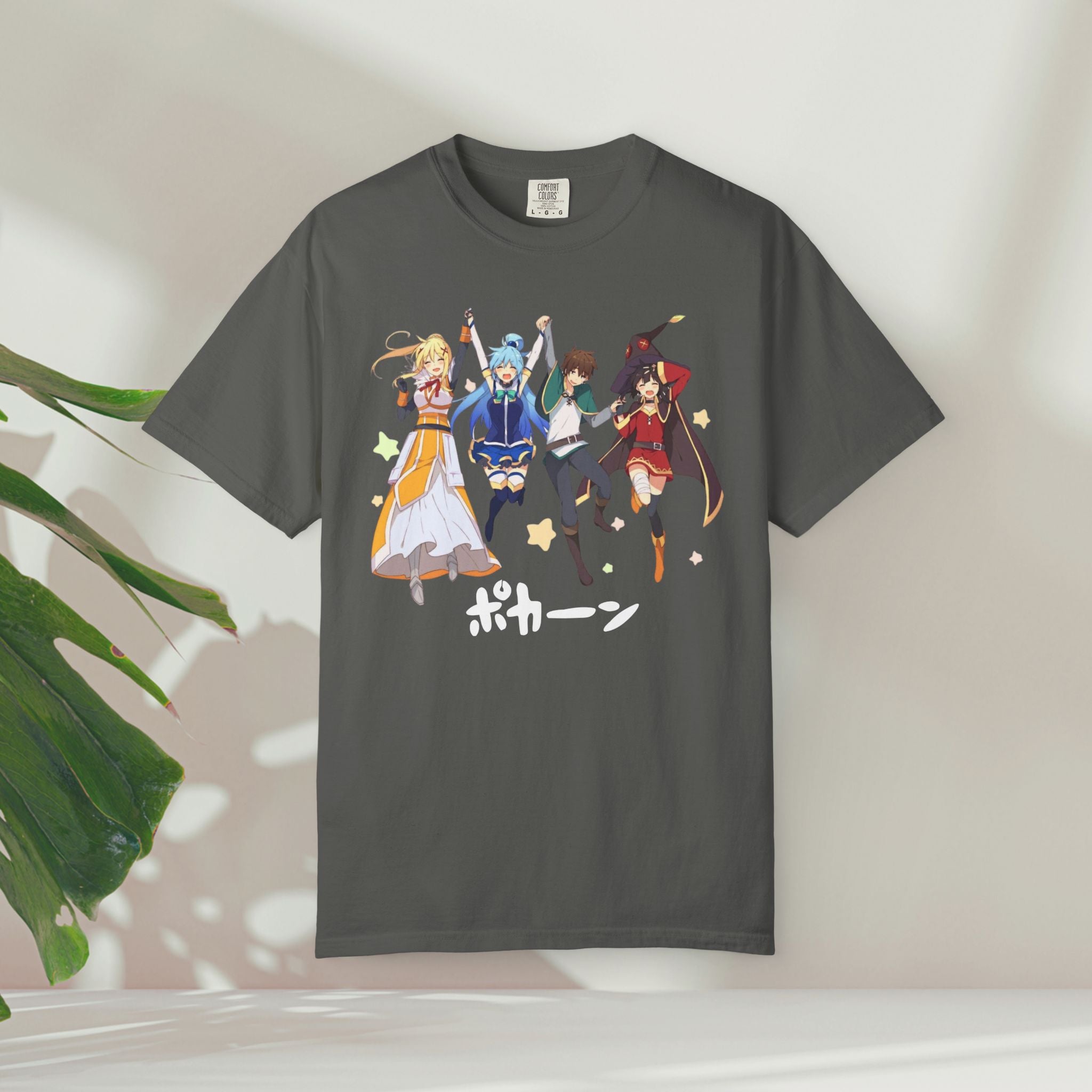 KonoSuba Anime Shirt, Funny Otaku Tee, Megumin Kazuma Aqua Darkness Shirt, Isekai Graphic T-Shirt, Unisex Weeb Gift, Comfort Colors Tee
