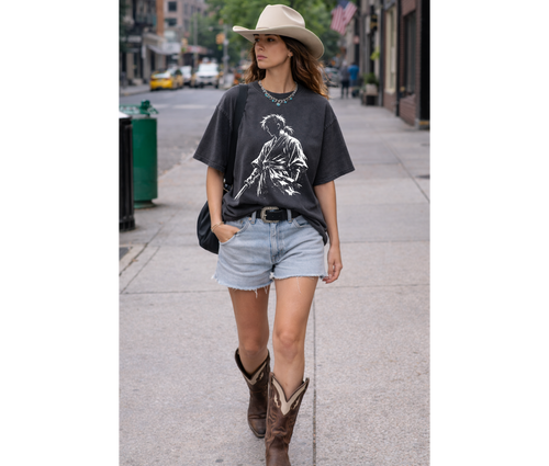 2-Sided Night Walker Ninja T-Shirt – Vintage Anime Streetwear Tee