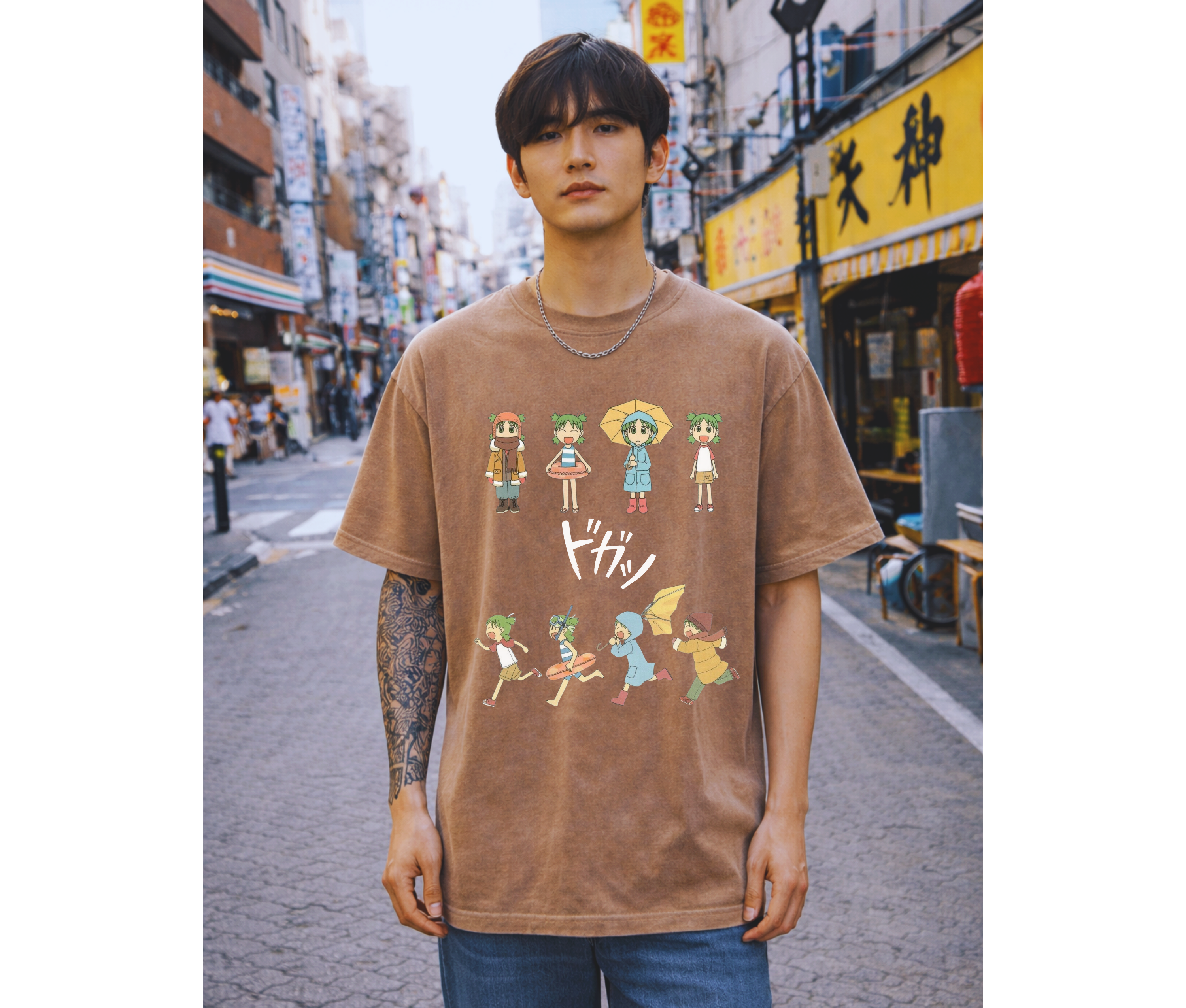 Cute Manga-Inspired Streetwear Graphic T-Shirt | Comfort Colors Tee