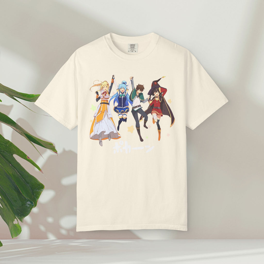 KonoSuba Anime Shirt, Funny Otaku Tee, Megumin Kazuma Aqua Darkness Shirt, Isekai Graphic T-Shirt, Unisex Weeb Gift, Comfort Colors Tee