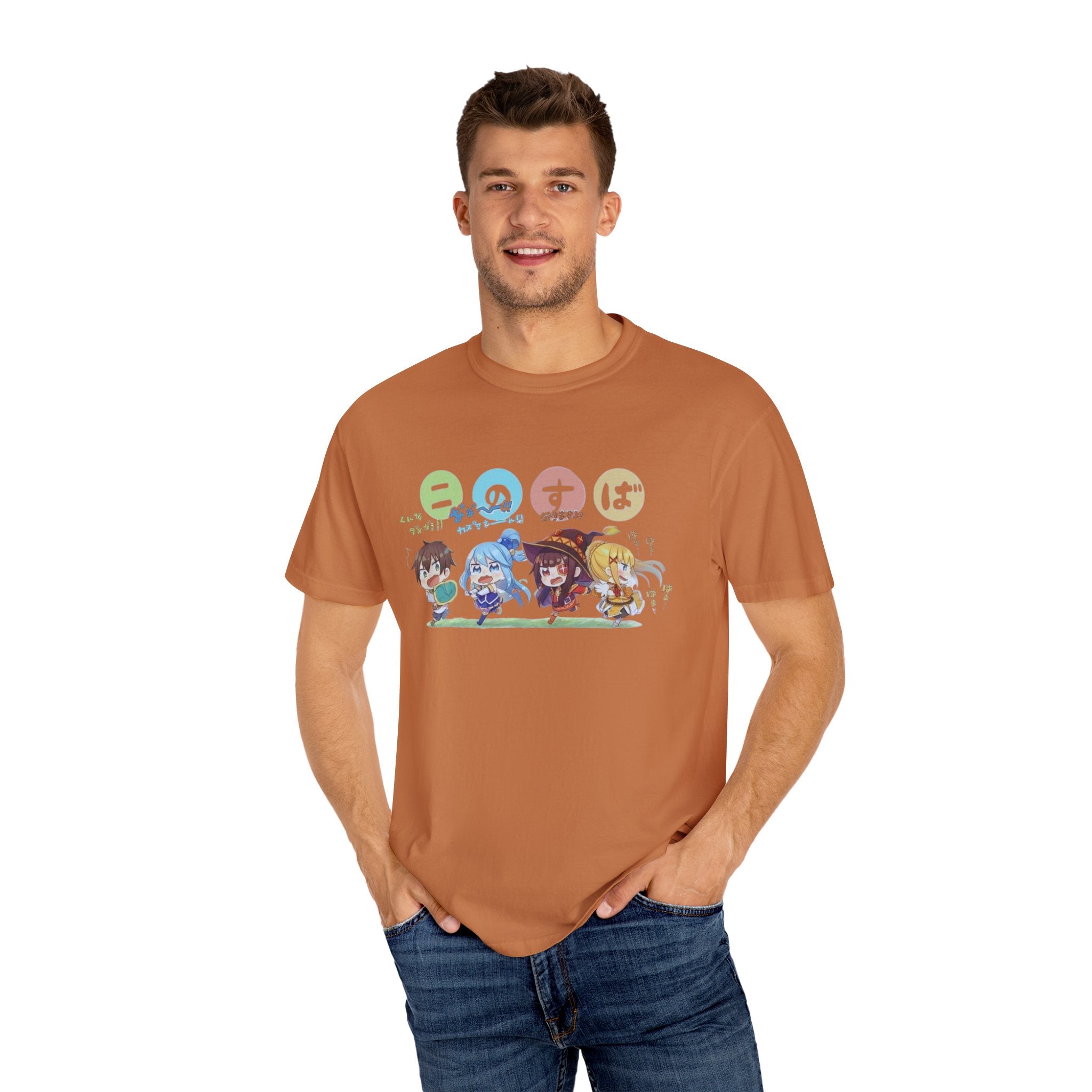 KonoSuba Anime Shirt, Funny Isekai Tee, Megumin Kazuma Aqua Darkness Shirt, Otaku Gift, Unisex Weeb T-Shirt, Comfort Colors Tee
