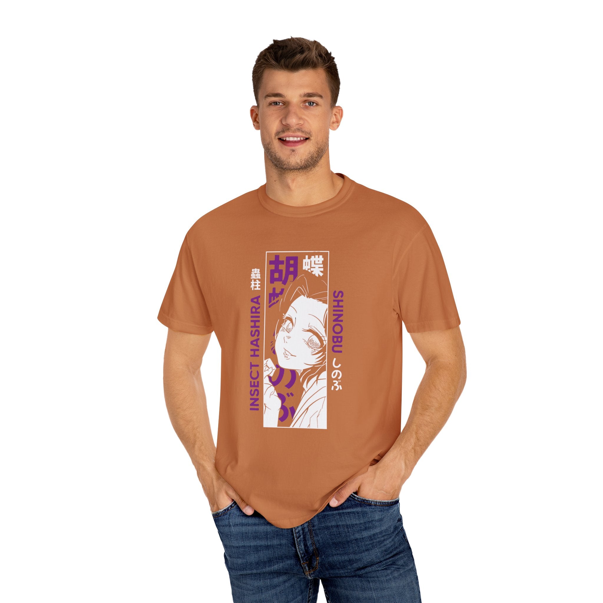 Shinobu Kocho Shirt Demon Slayer Anime Tee, Insect Hashira Graphic Shirts, Kimetsu no Yaiba T-Shirt, Otaku Gift, Japanese Aesthetic