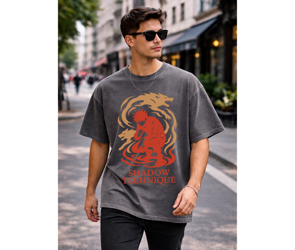 Shadow Technique – Dark Anime Streetwear Tee