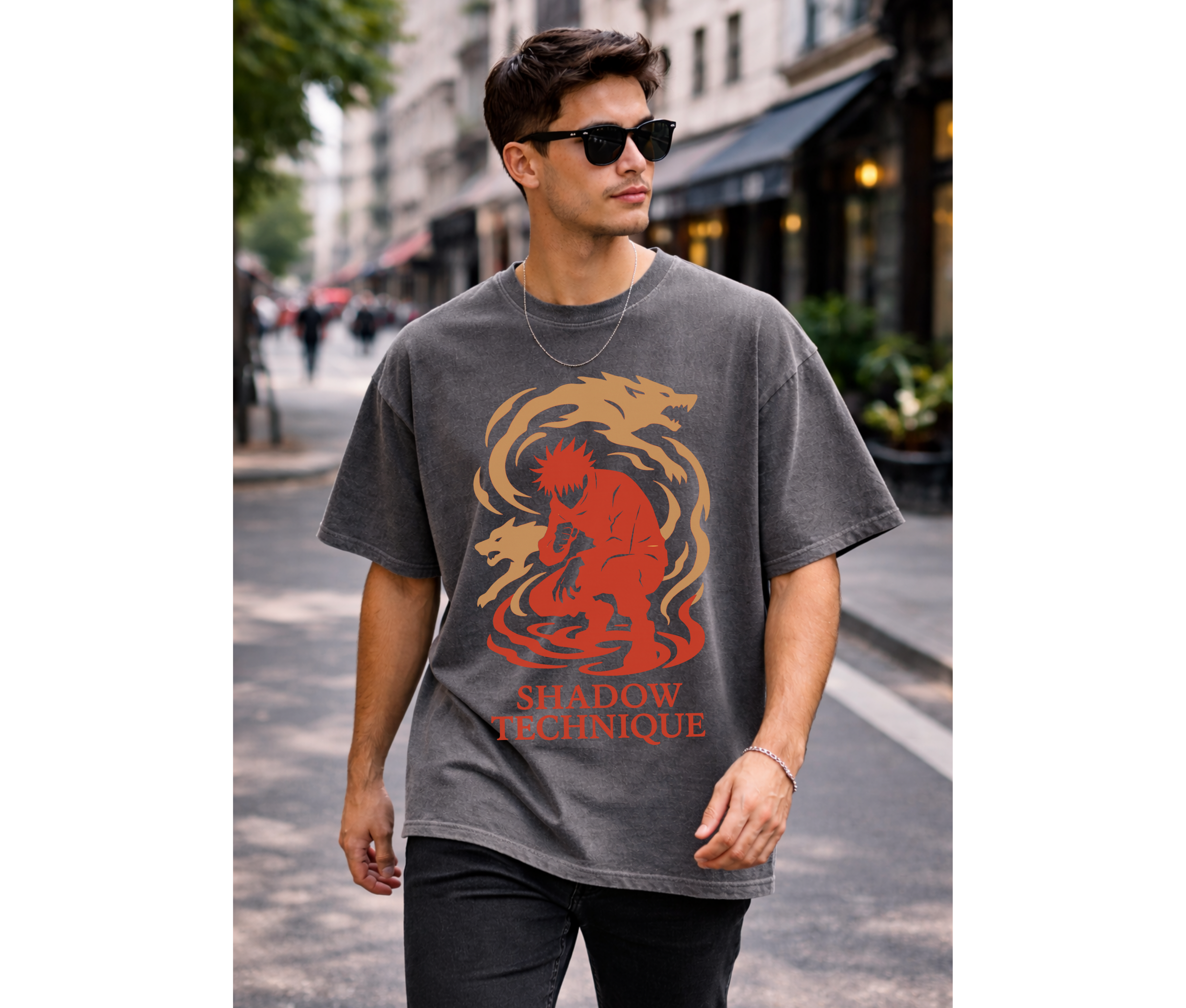 Shadow Technique – Dark Anime Streetwear Tee