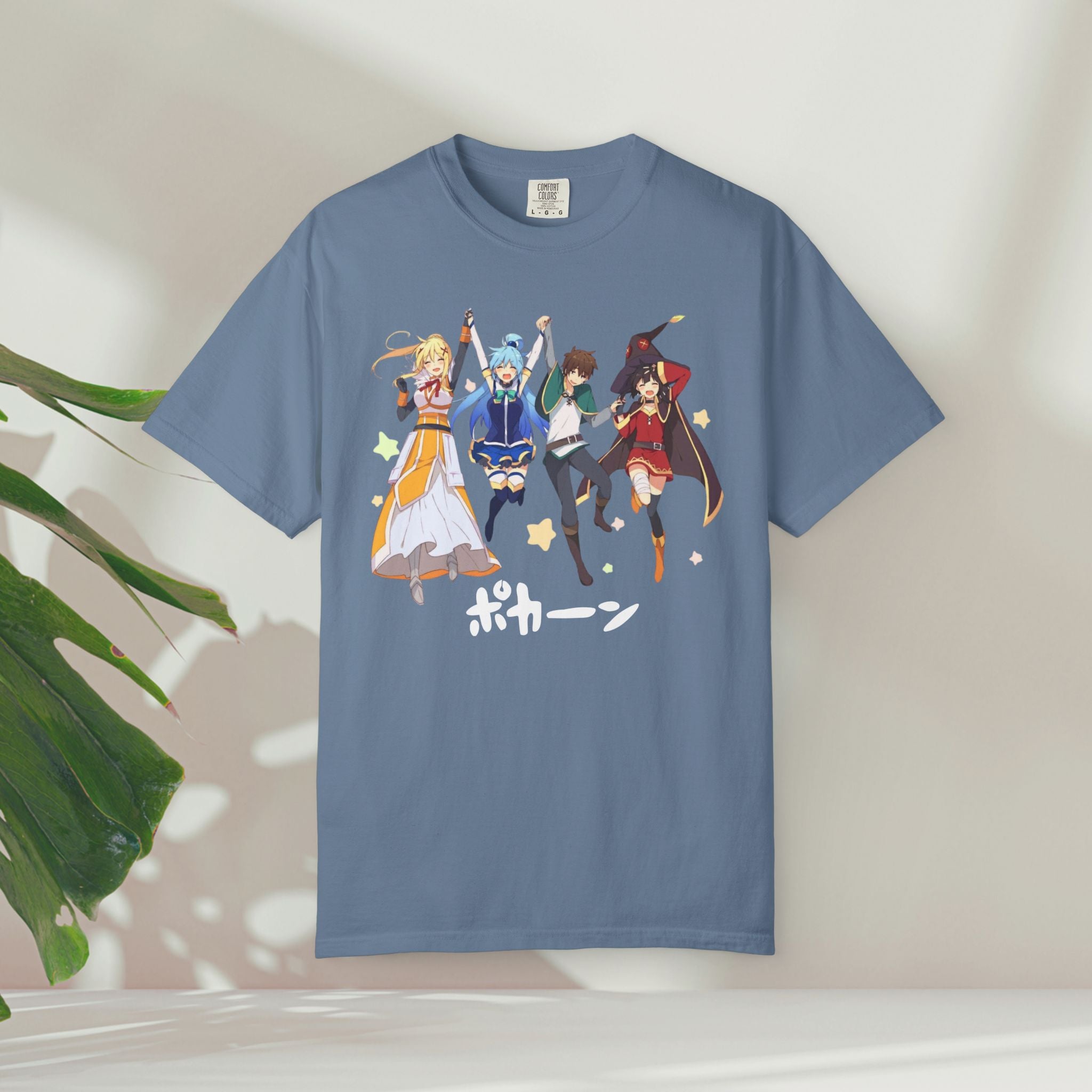 KonoSuba Anime Shirt, Funny Otaku Tee, Megumin Kazuma Aqua Darkness Shirt, Isekai Graphic T-Shirt, Unisex Weeb Gift, Comfort Colors Tee