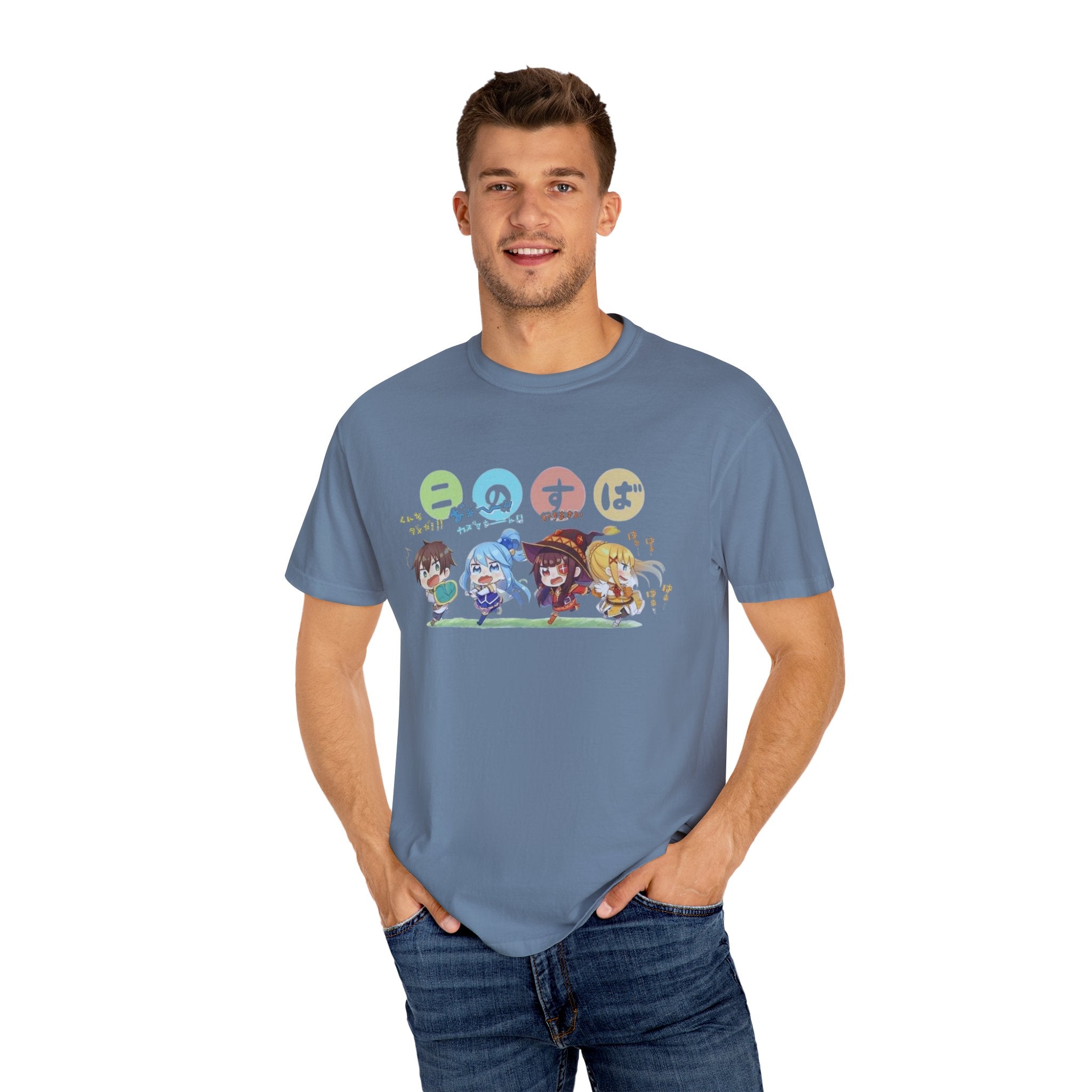 KonoSuba Anime Shirt, Funny Isekai Tee, Megumin Kazuma Aqua Darkness Shirt, Otaku Gift, Unisex Weeb T-Shirt, Comfort Colors Tee
