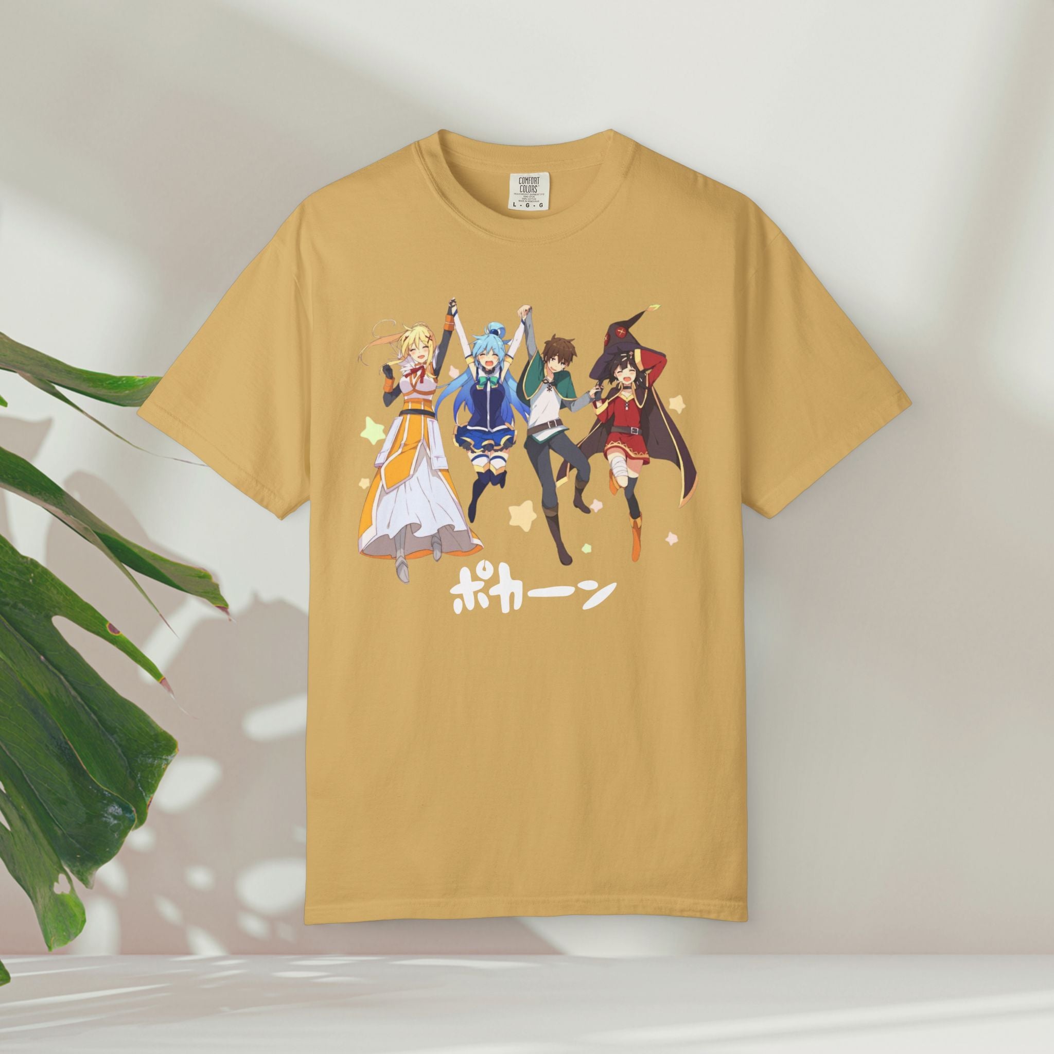 KonoSuba Anime Shirt, Funny Otaku Tee, Megumin Kazuma Aqua Darkness Shirt, Isekai Graphic T-Shirt, Unisex Weeb Gift, Comfort Colors Tee