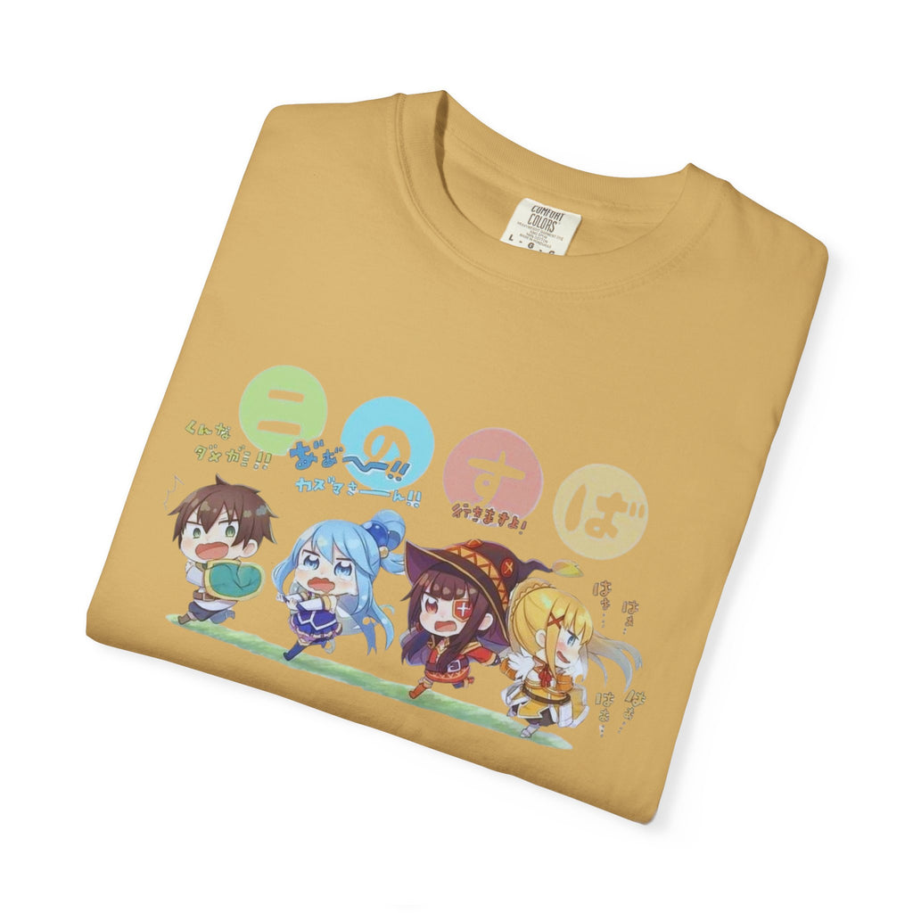 KonoSuba Anime Shirt, Funny Isekai Tee, Megumin Kazuma Aqua Darkness Shirt, Otaku Gift, Unisex Weeb T-Shirt, Comfort Colors Tee