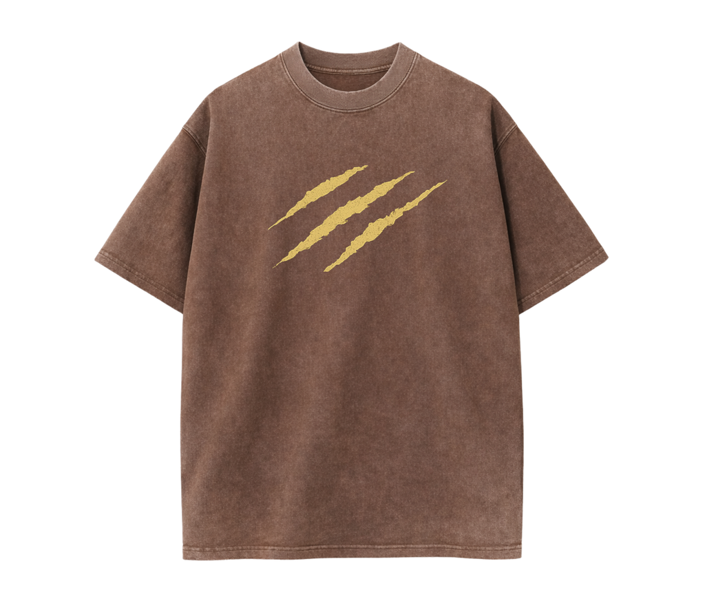 2-Sided Oversized T-Shirt | Anime Boar Mask Vintage Tee