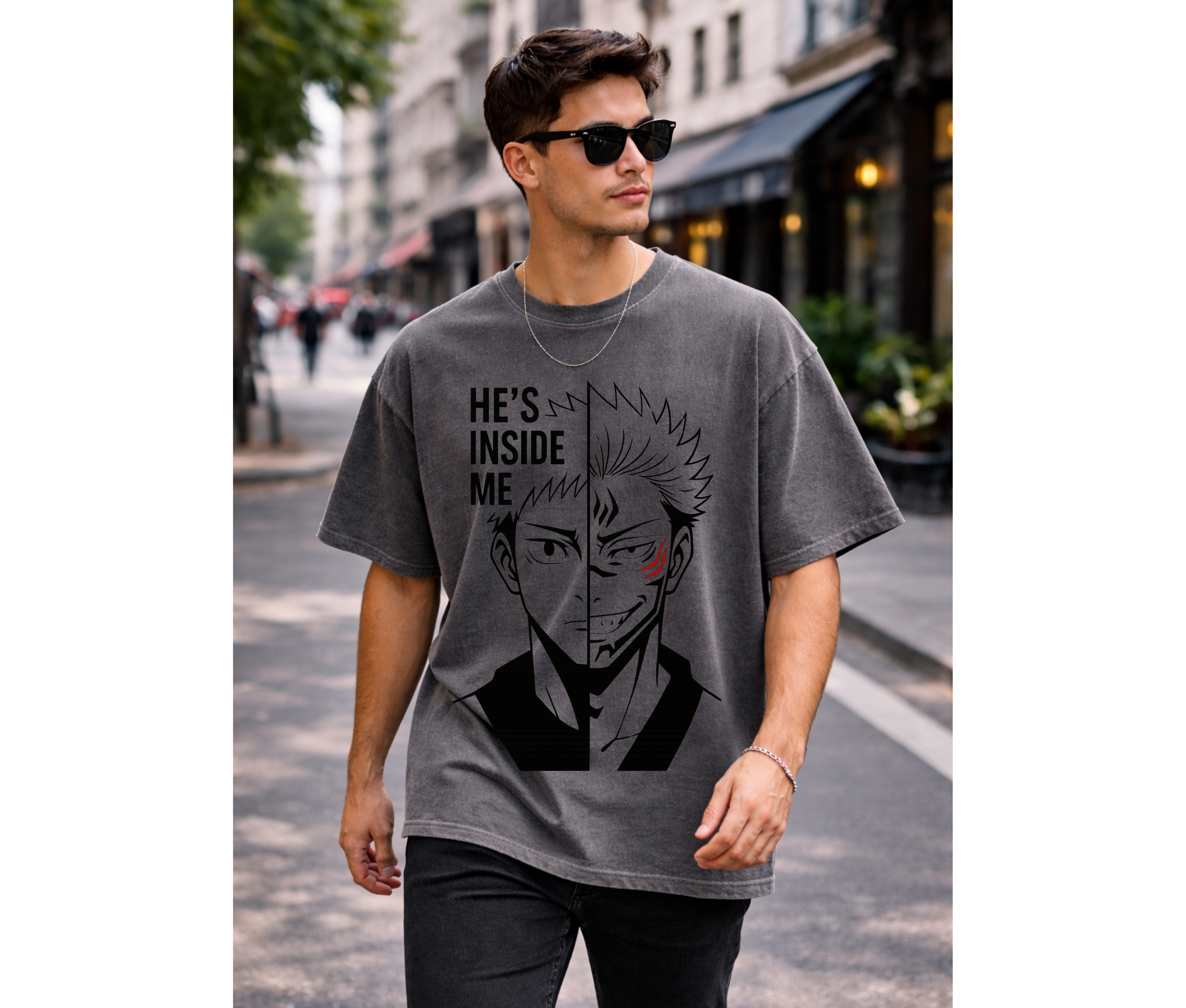 Inner Curse – Split Soul Anime Streetwear Tee