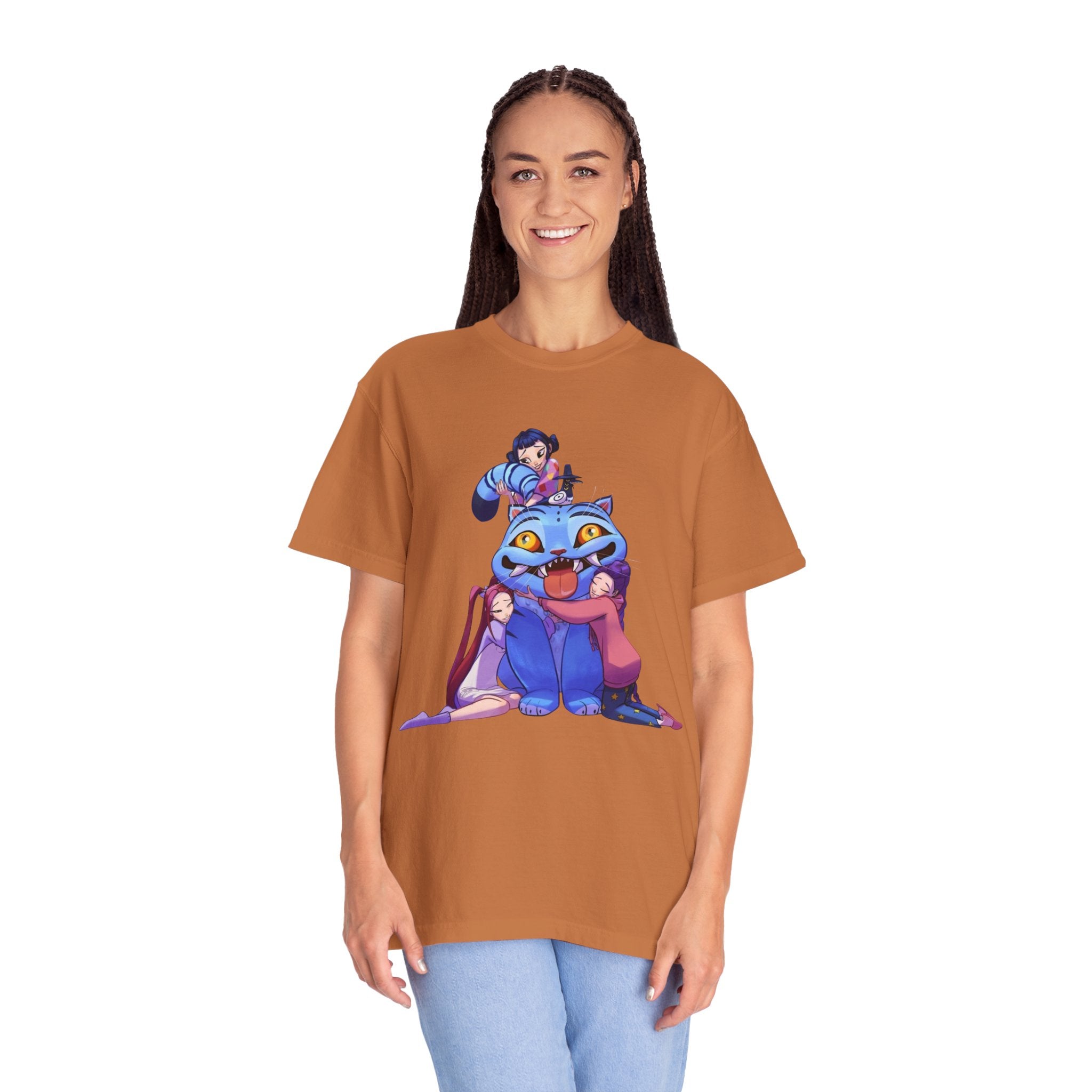 Kpop Music Demon Hunters Shirt, Anime Slayer Aesthetic Tee, Comfort Colors Idol Graphic T-Shirt, Gift for Kpop and Anime Fans