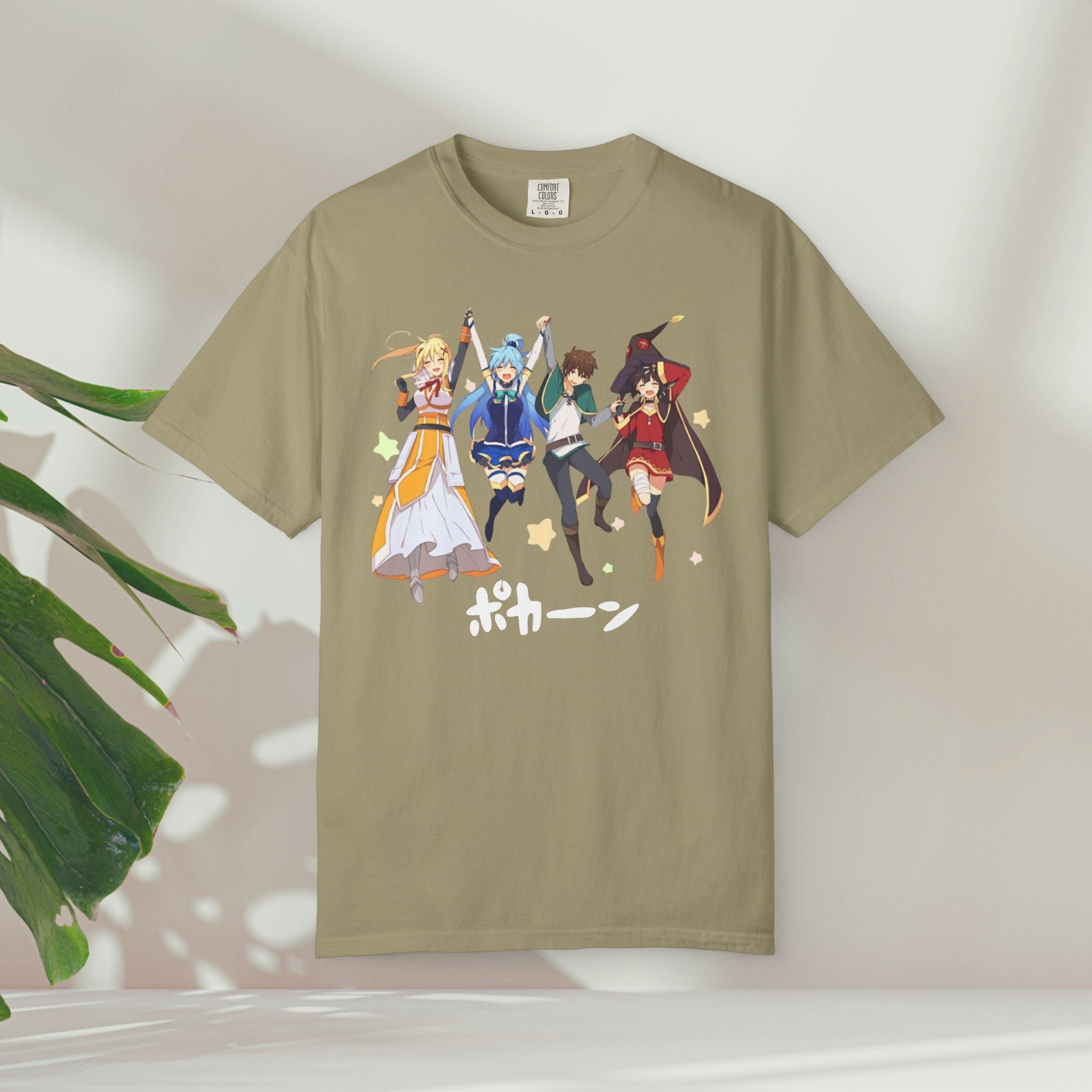 KonoSuba Anime Shirt, Funny Otaku Tee, Megumin Kazuma Aqua Darkness Shirt, Isekai Graphic T-Shirt, Unisex Weeb Gift, Comfort Colors Tee