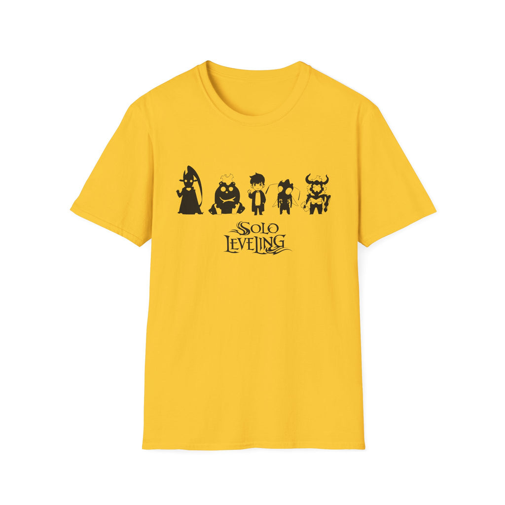 Arise Sung Jinwoo & Friend T-Shirt, Solo Leveling Anime Shirt, Shadow Monarch Graphic Tee, Japanese Manga Otaku Gift, Webtoon Fan Apparel