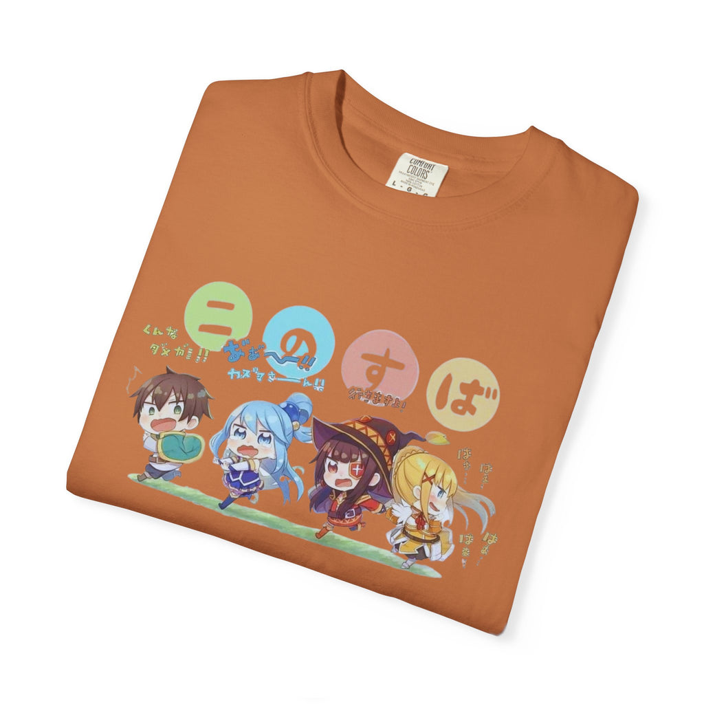 KonoSuba Anime Shirt, Funny Isekai Tee, Megumin Kazuma Aqua Darkness Shirt, Otaku Gift, Unisex Weeb T-Shirt, Comfort Colors Tee