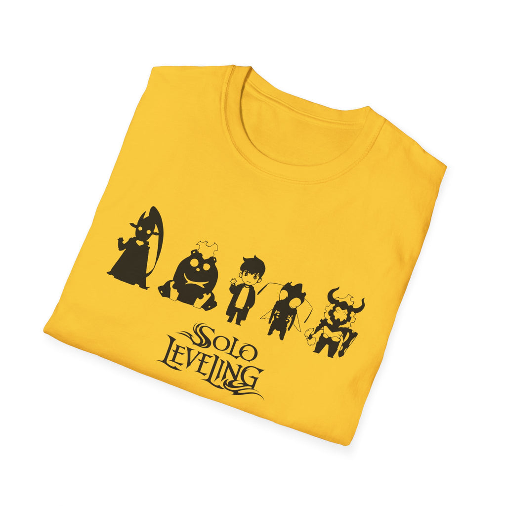 Arise Sung Jinwoo & Friend T-Shirt, Solo Leveling Anime Shirt, Shadow Monarch Graphic Tee, Japanese Manga Otaku Gift, Webtoon Fan Apparel