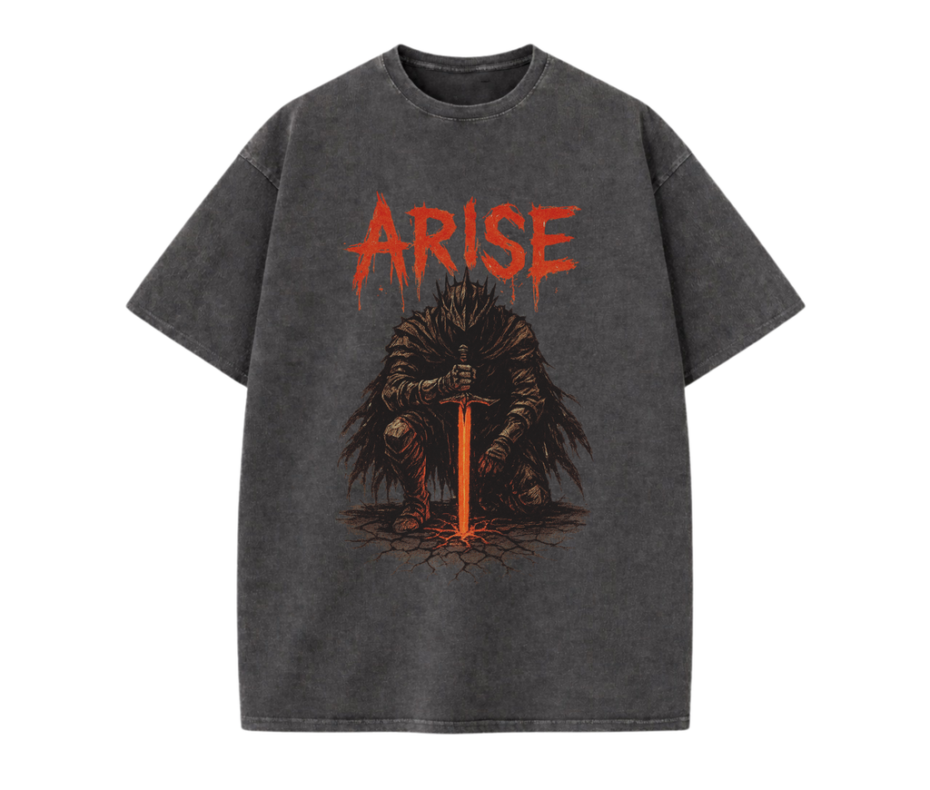Shadow Monarch Arise – Dark Anime Streetwear Tee