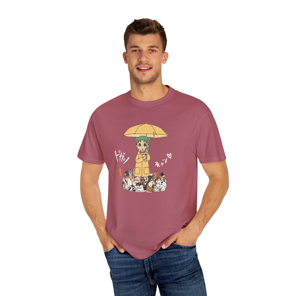 Anime Yotsuba with Cat Graphic T-Shirt