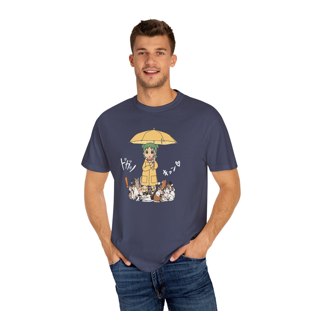 Anime Yotsuba with Cat Graphic T-Shirt