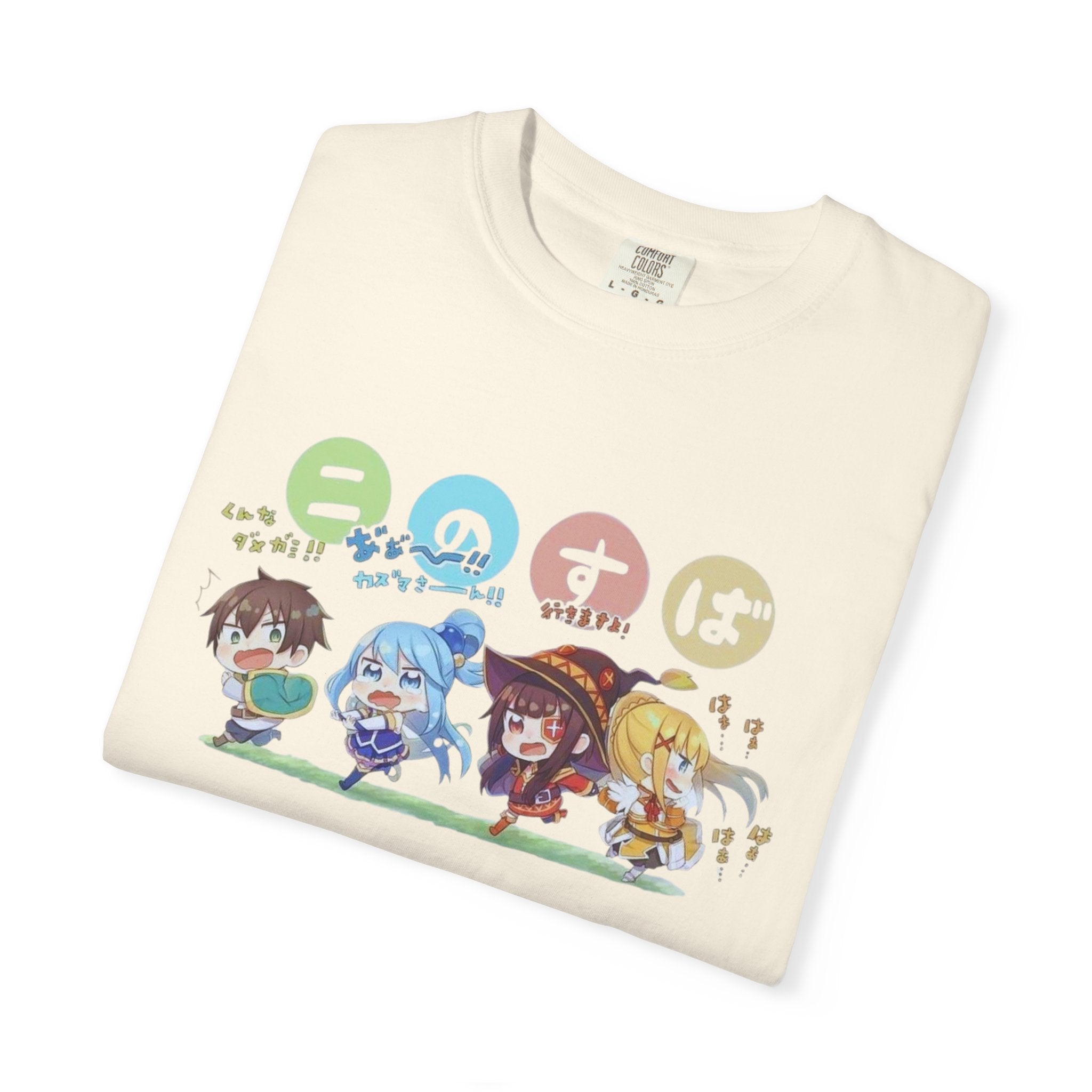 KonoSuba Anime Shirt, Funny Isekai Tee, Megumin Kazuma Aqua Darkness Shirt, Otaku Gift, Unisex Weeb T-Shirt, Comfort Colors Tee