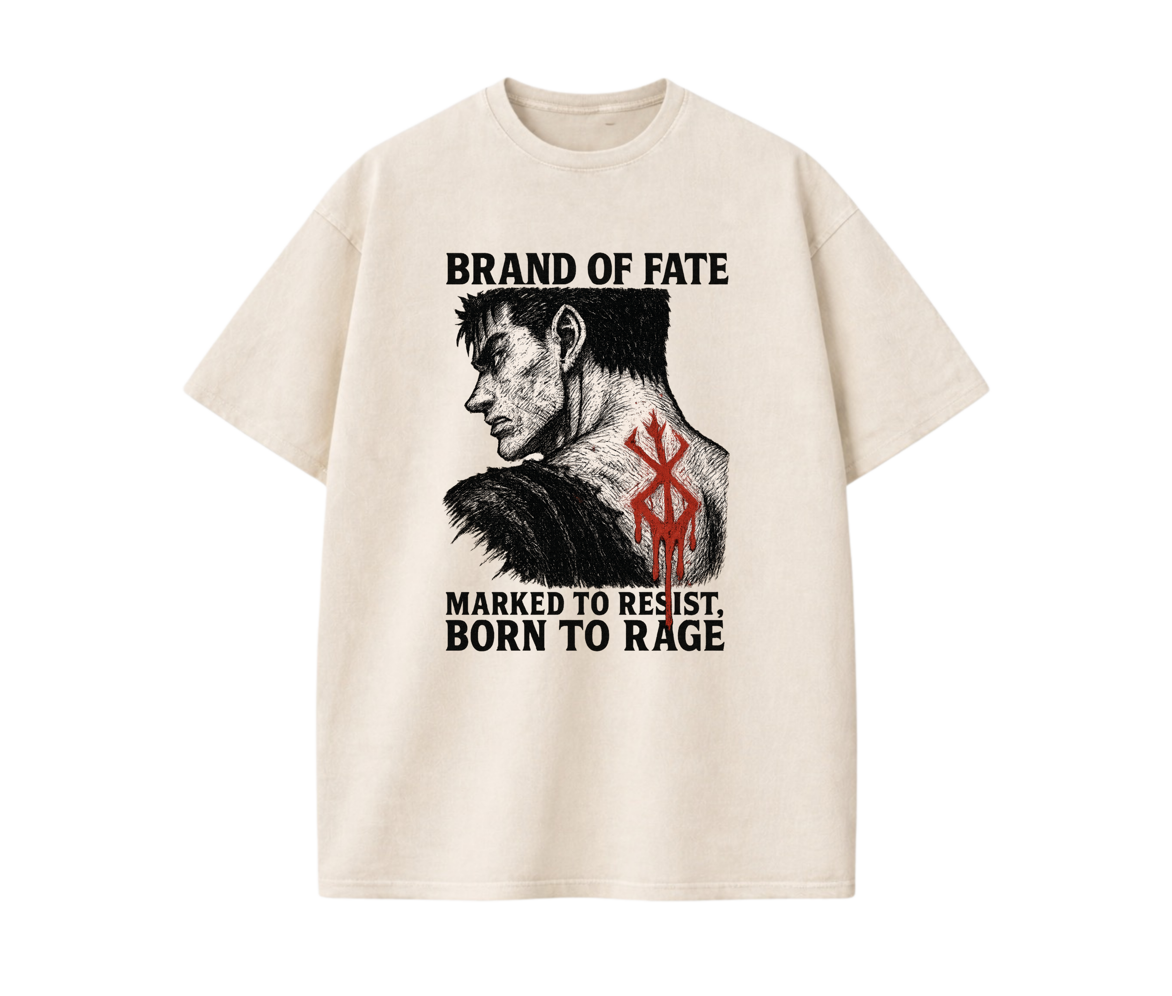Brand of Fate – Dark Fantasy Anime Streetwear Tee