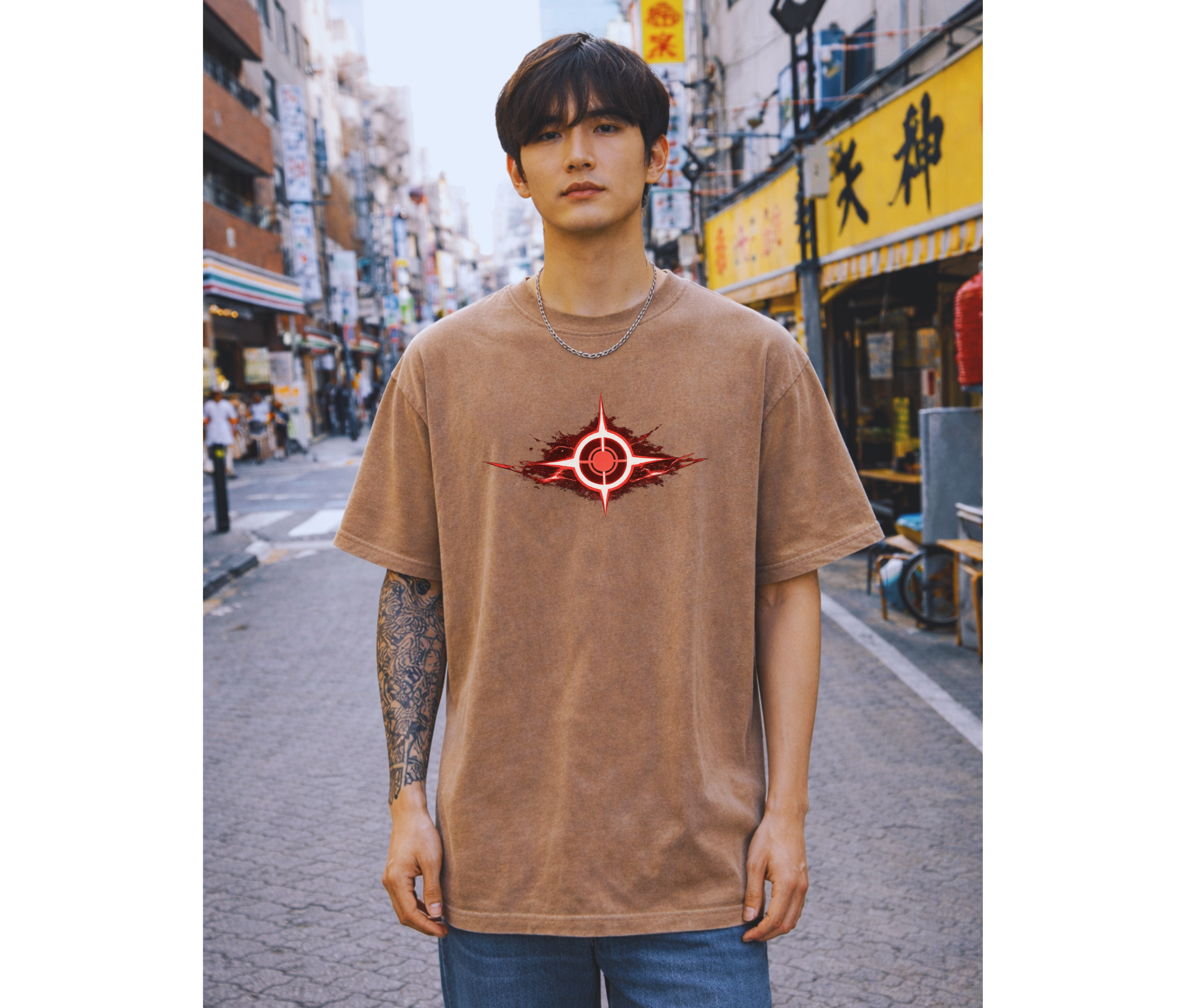 2-Sided Elf Warrior Anime Streetwear T-Shirt | Oversized Two-Sided Graphic Tee