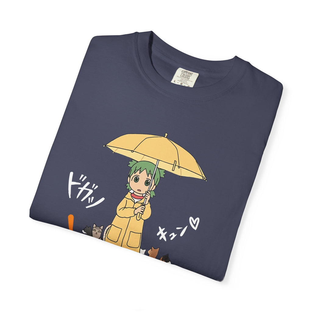 Anime Yotsuba with Cat Graphic T-Shirt