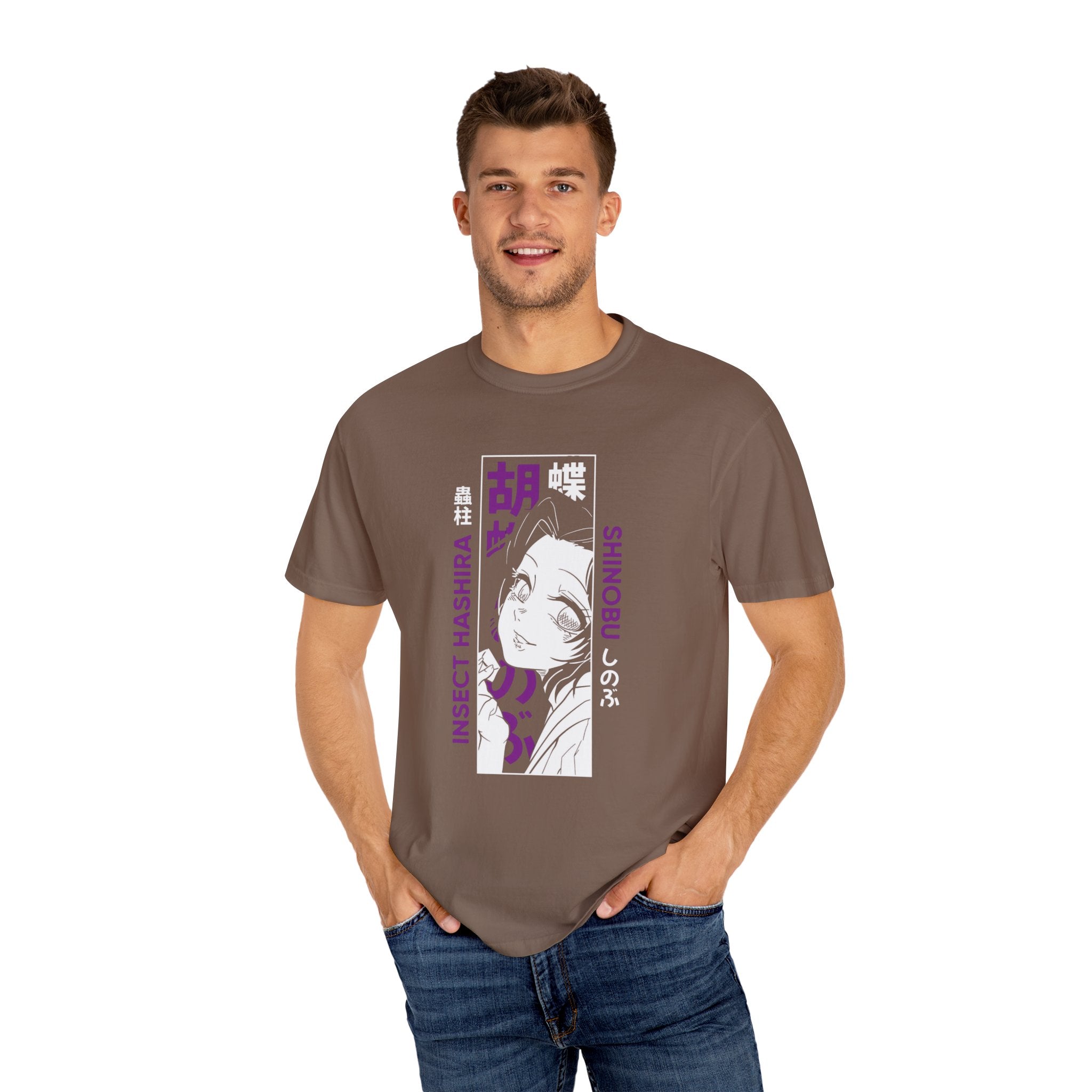 Shinobu Kocho Shirt Demon Slayer Anime Tee, Insect Hashira Graphic Shirts, Kimetsu no Yaiba T-Shirt, Otaku Gift, Japanese Aesthetic