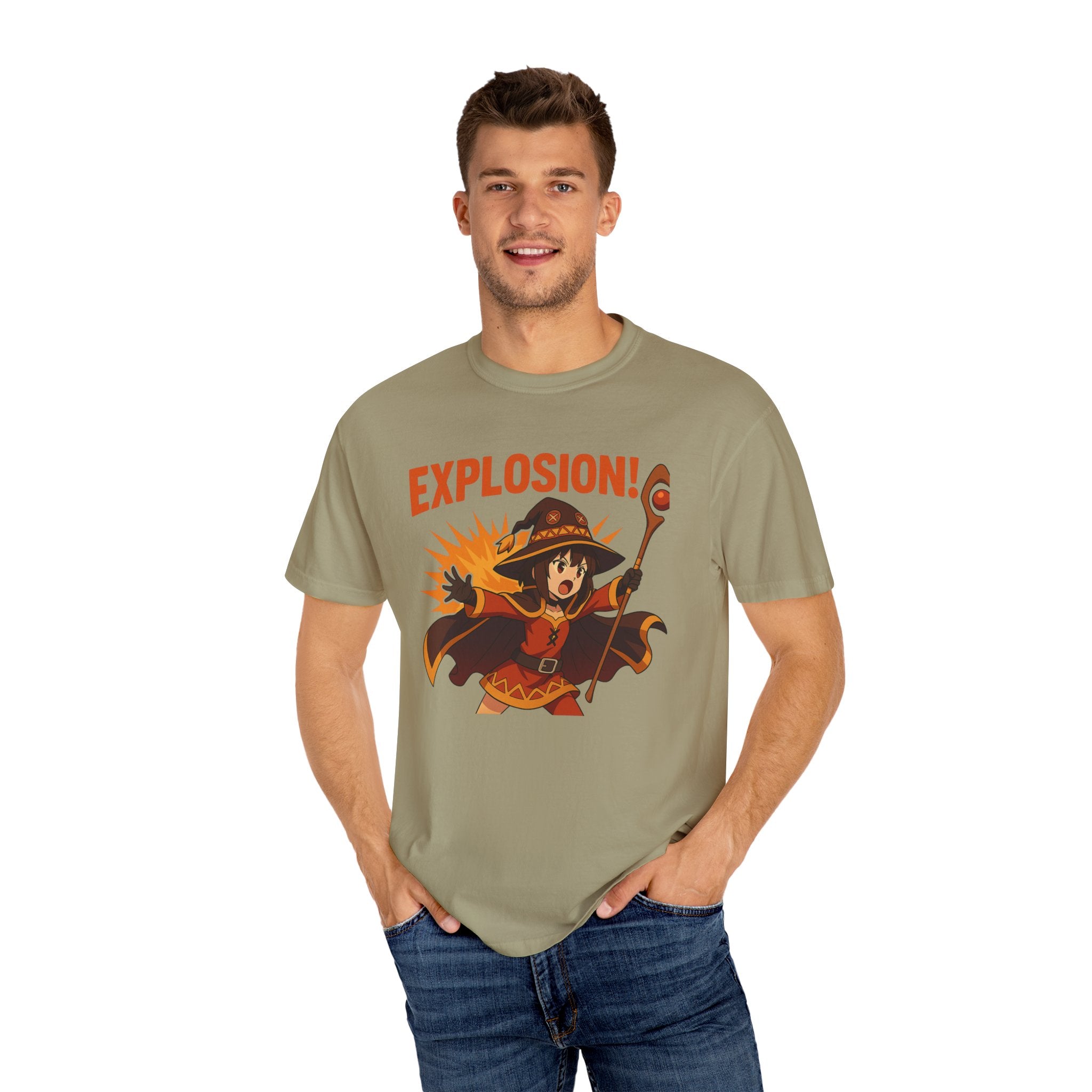 Megumin Explosion Shirt, KonoSuba Anime Tee, Funny Otaku Gift, Comfort Colors Shirt, Chuunibyou Wizard Shirt, Unisex Weeb T-Shirt