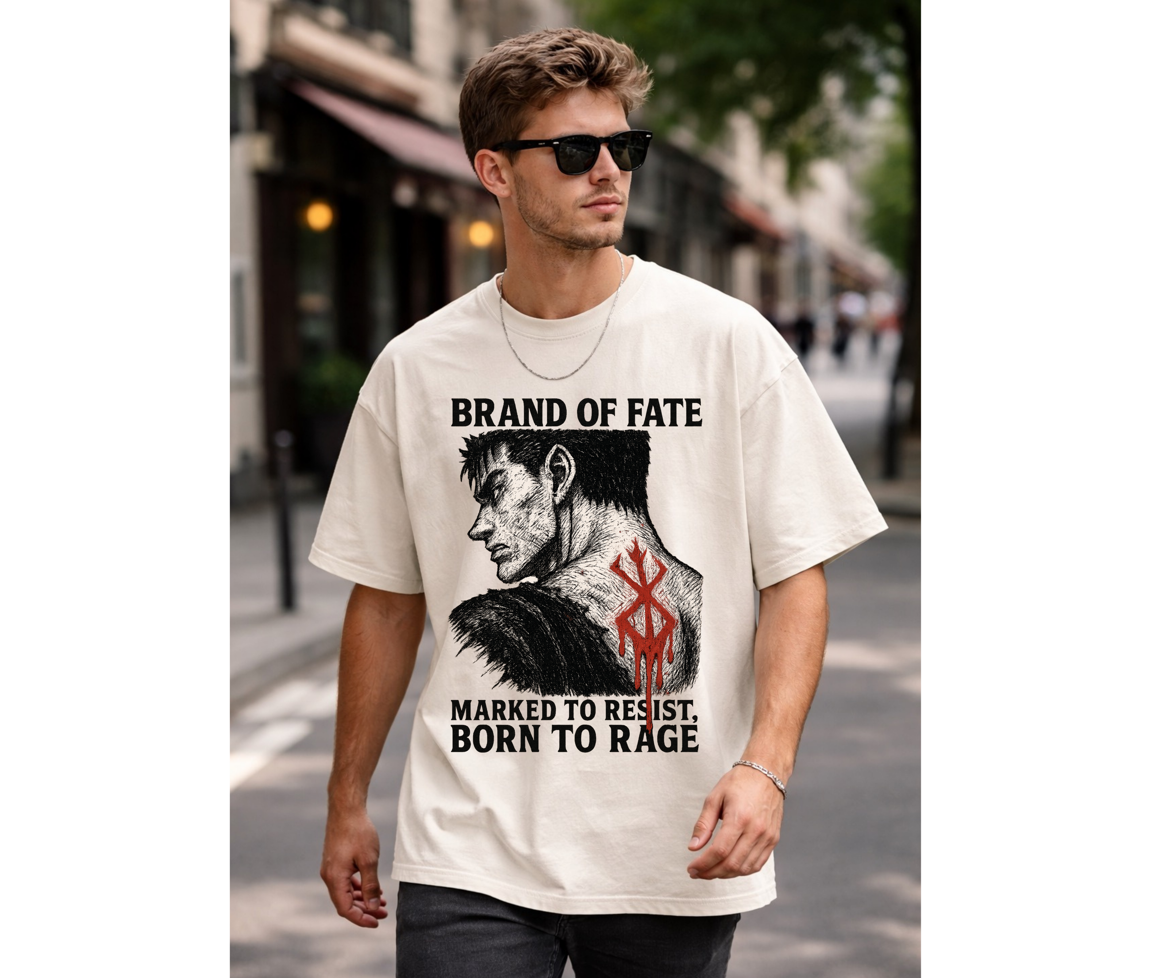 Brand of Fate – Dark Fantasy Anime Streetwear Tee