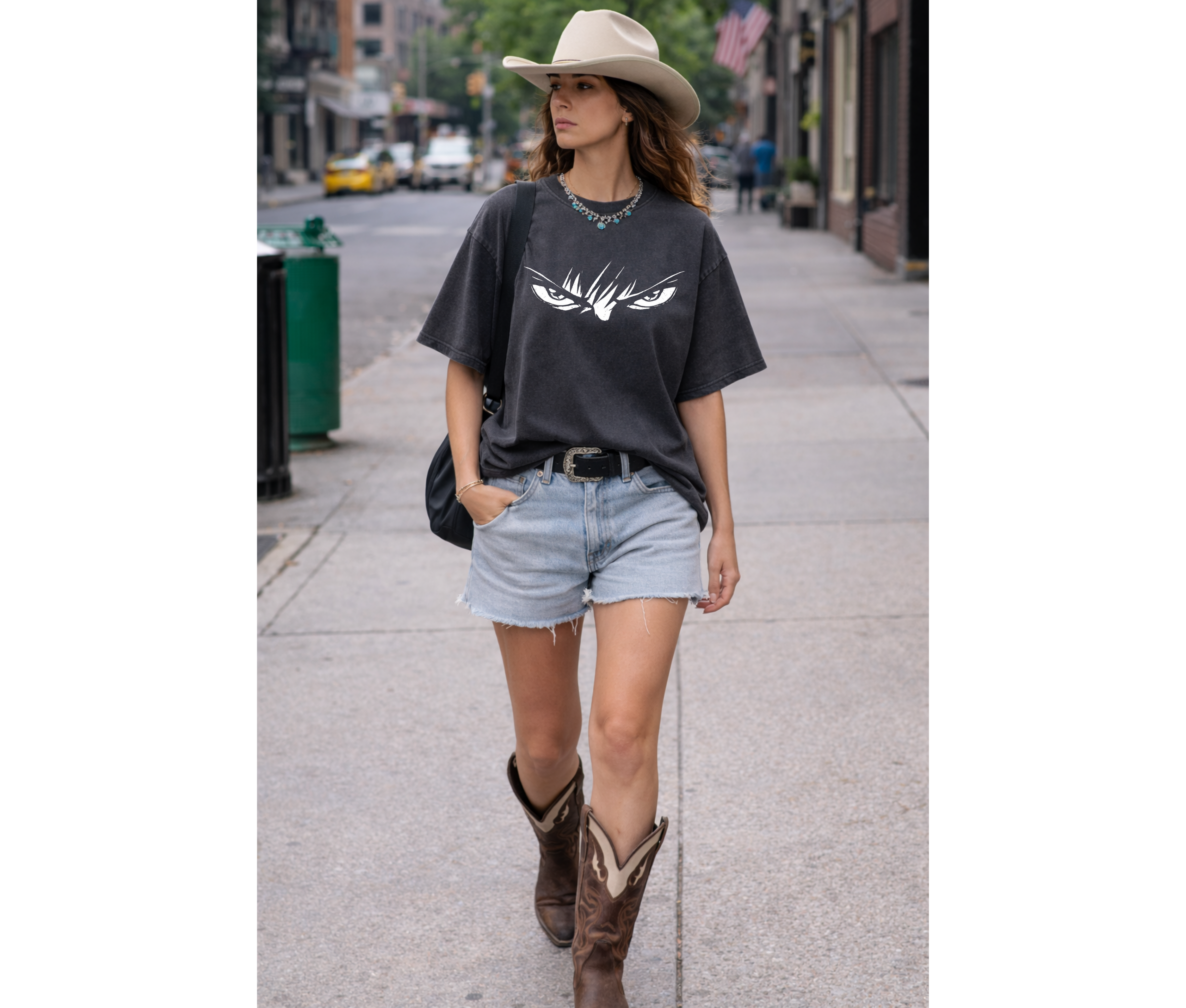 Anime Eyes T-Shirt | Minimal Anime Streetwear Graphic Tee