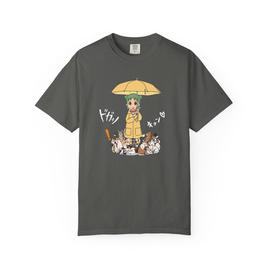 Anime Yotsuba with Cat Graphic T-Shirt