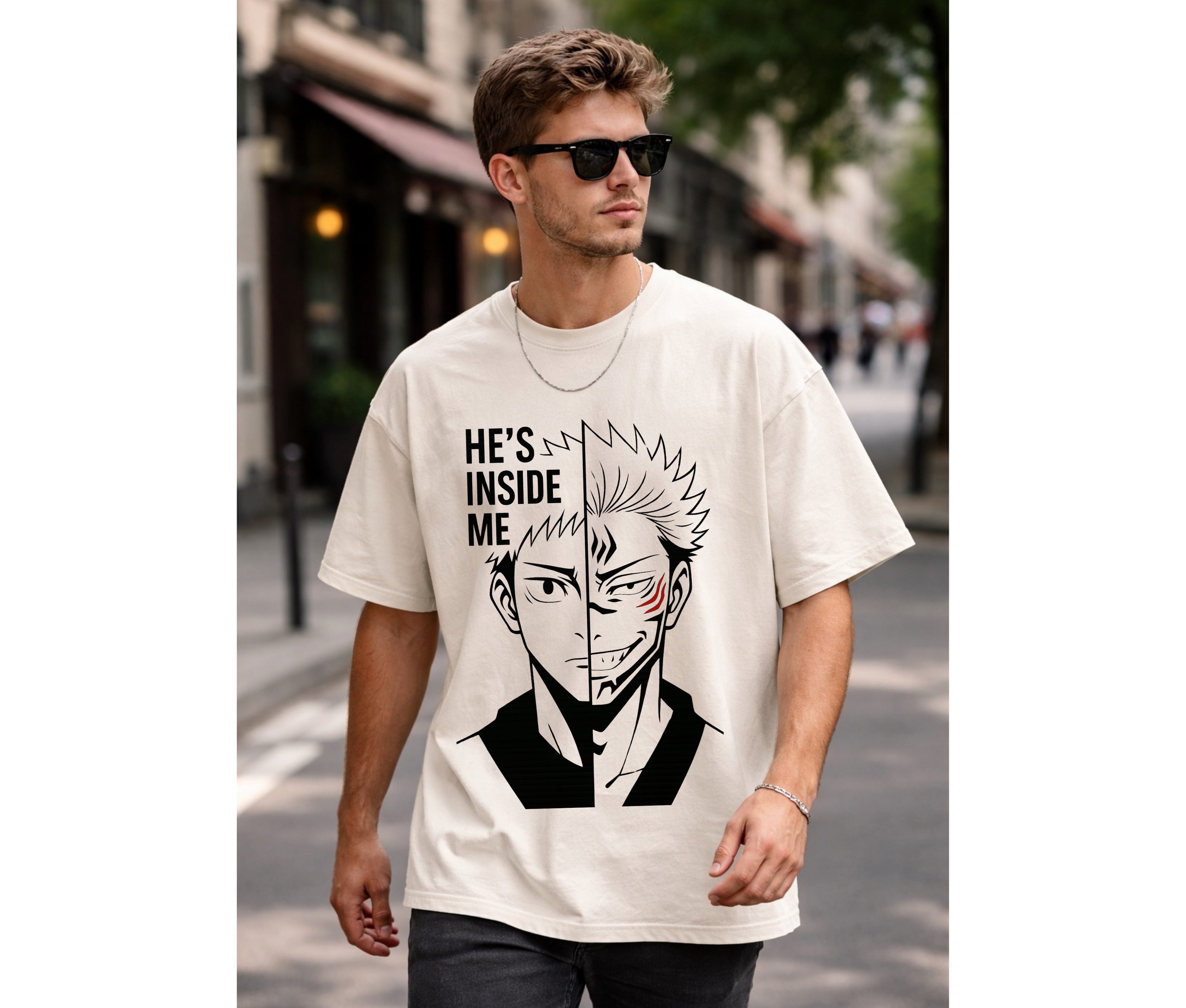 Inner Curse – Split Soul Anime Streetwear Tee